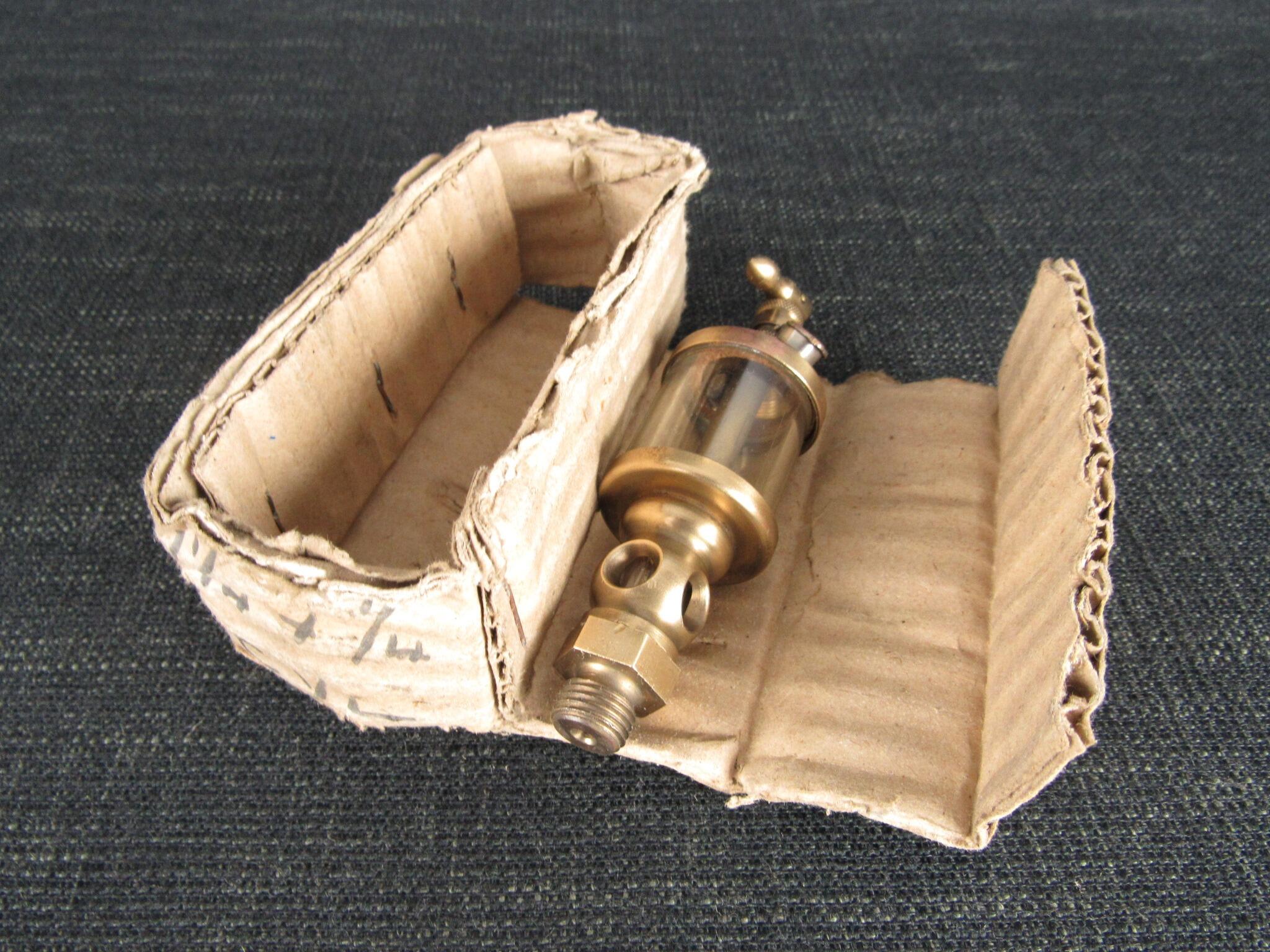 Vintage Brass Drip Feed Lubricator - New Old Stock