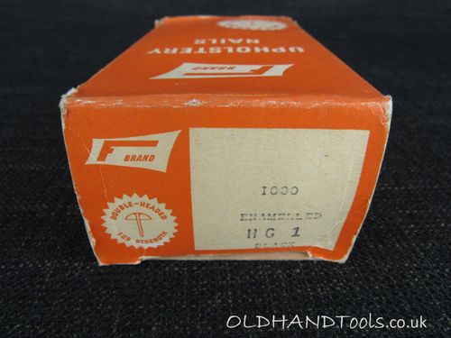 F BRAND Vintage Upholstery Nails - HG1 Enamelled Black