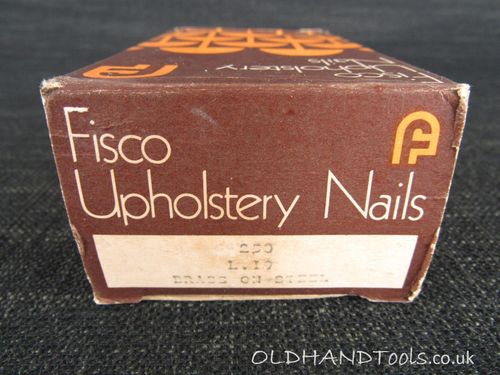 250 Vintage FISCO Upholstery Nails - L 19 Brass on Steel