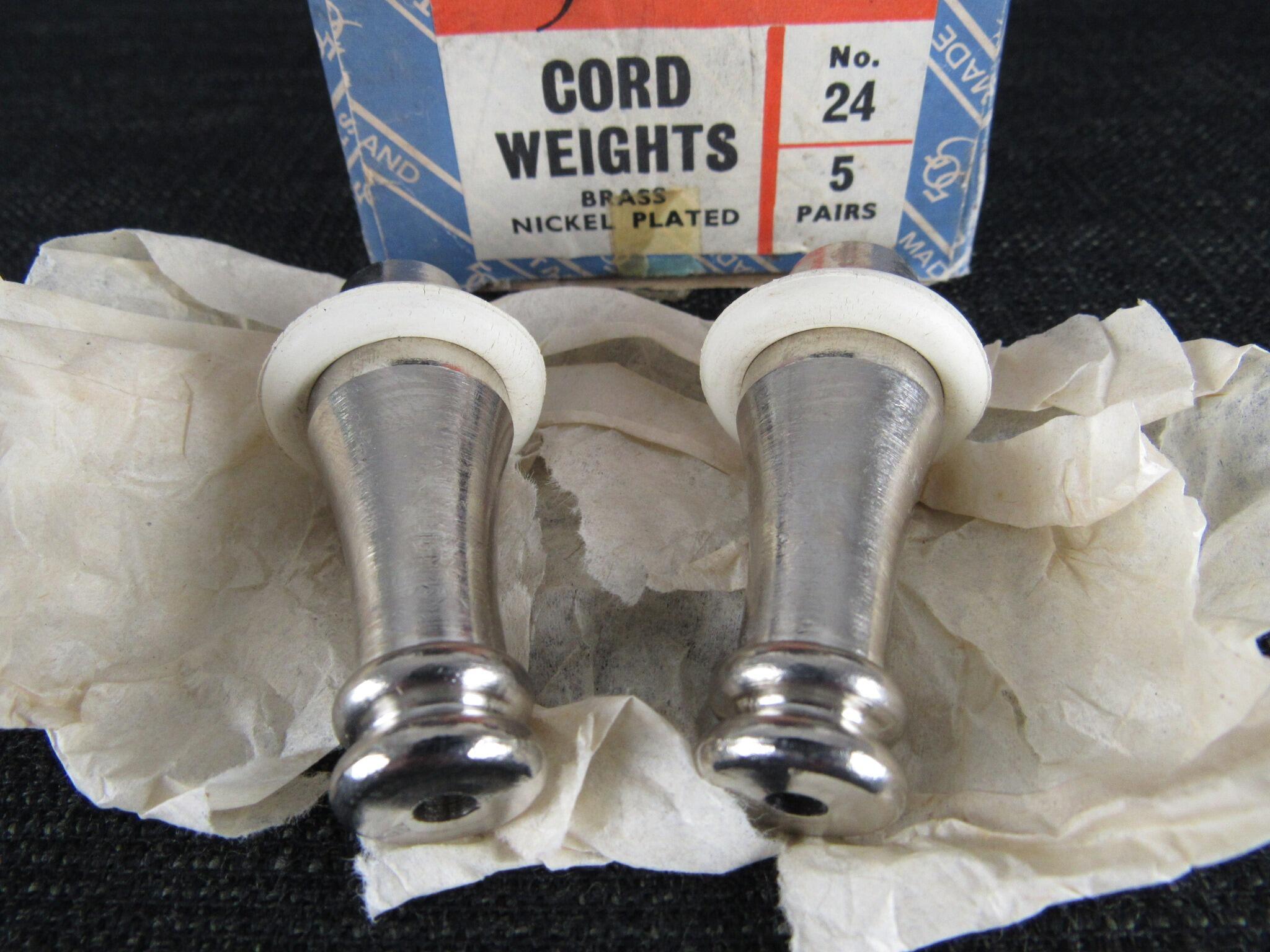 Vintage Cord Weights - New Old Stock