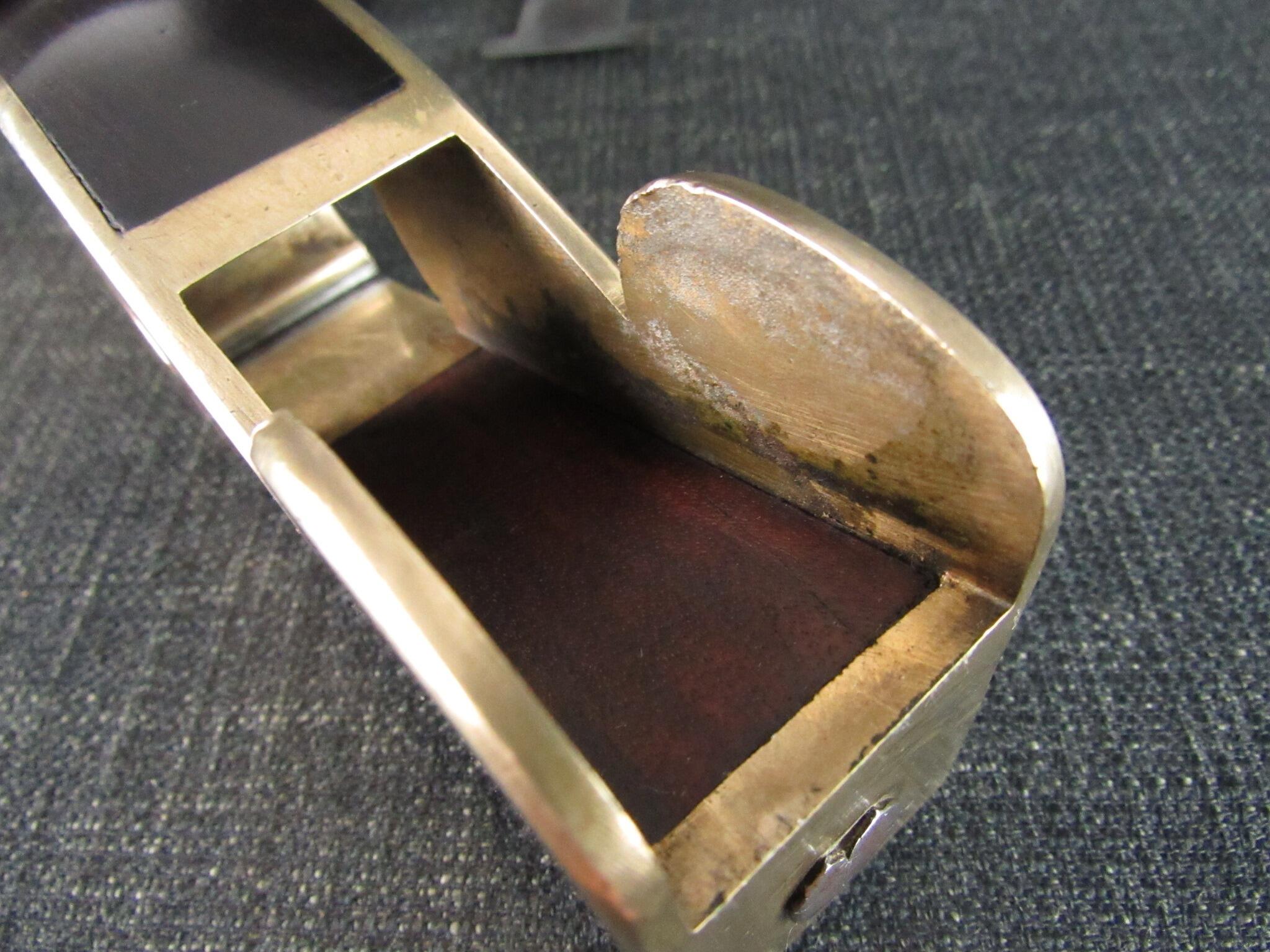 Brass or Gunmetal Shoulder Plane with Ebony Infill - GRIFFITHS Iron