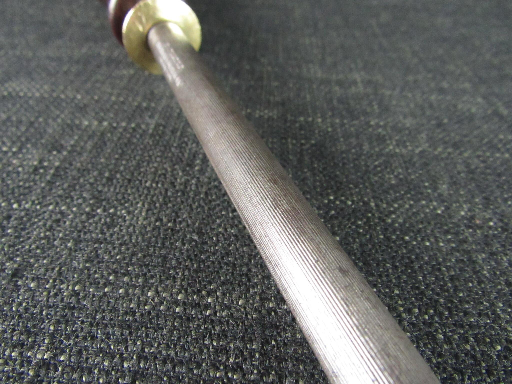 Vintage S WILSON Sharpening Steel with Rosewood Handle