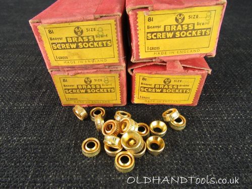 BEAVER BRAND Brass Screw Sockets - Size 8