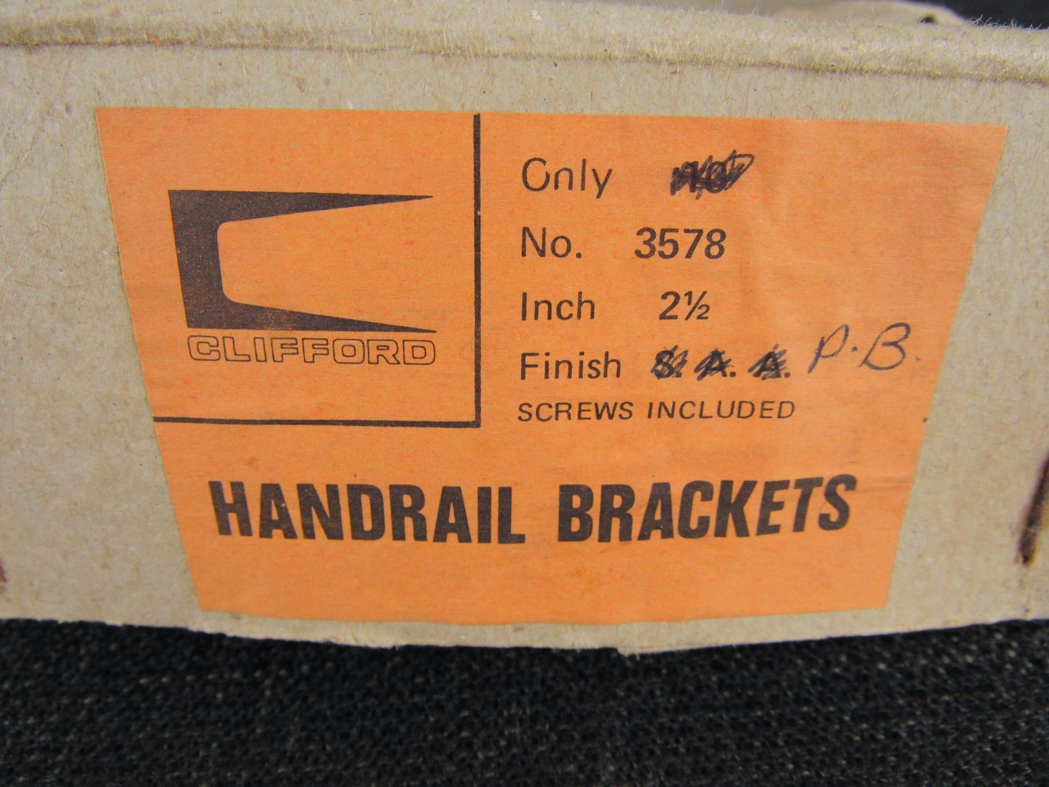 CLIFFORD Brass Handrail Brackets