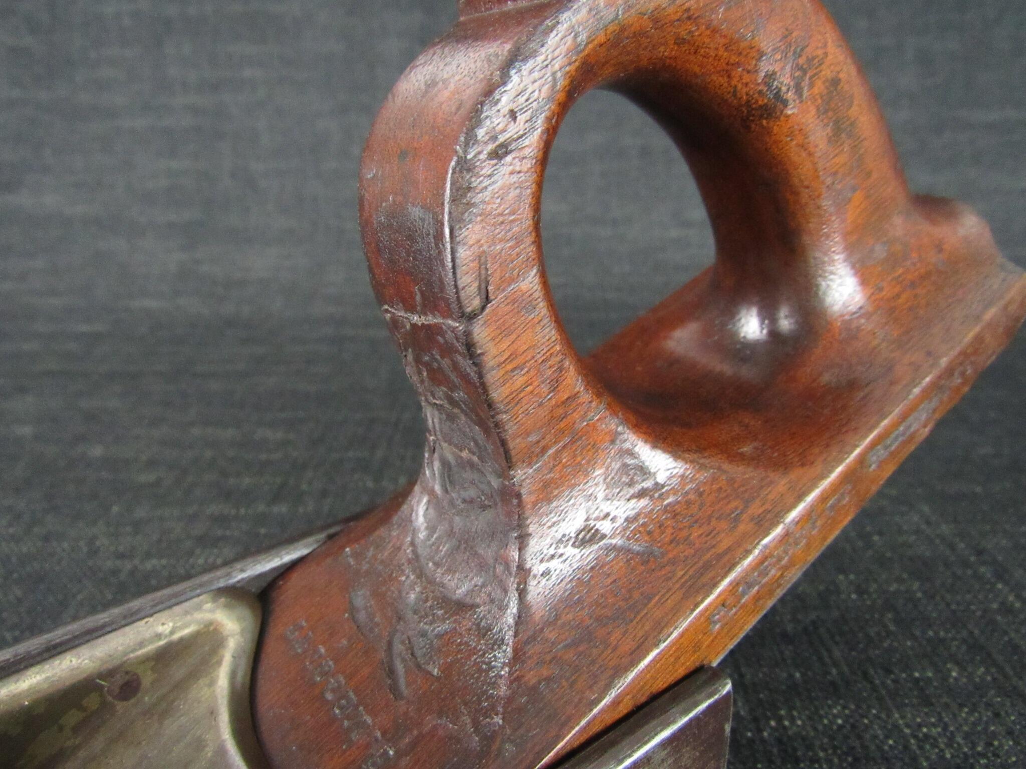 Unusual Heavy Antique Mitre Plane