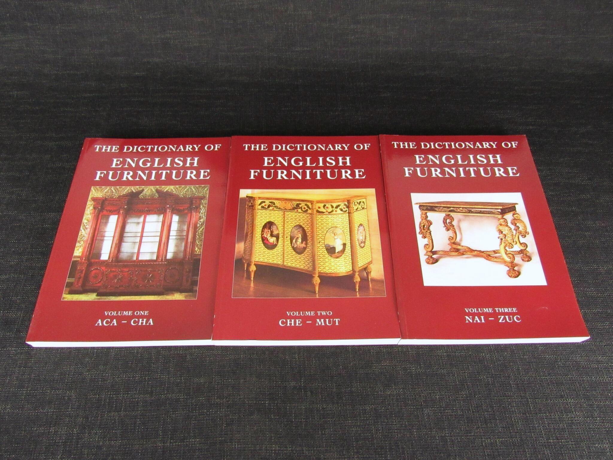 The Dictionary of English Furniture - Ralf Edwards- 3 Volume Set - ISBN 1 85149 037 X