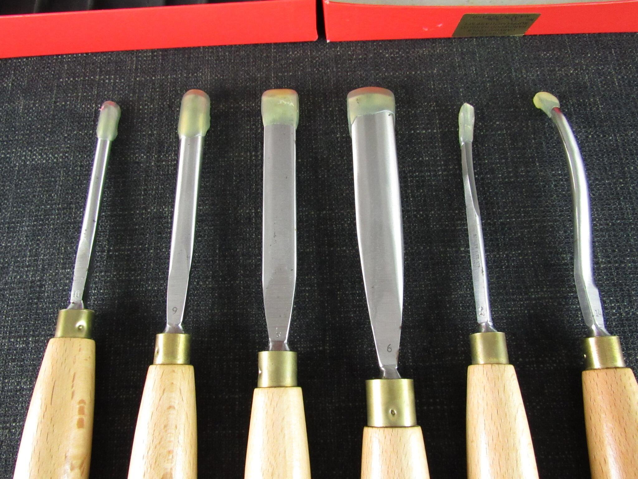 ASHLEY ILES Supplementary Set 3 of 6 Carving Tools - Unused