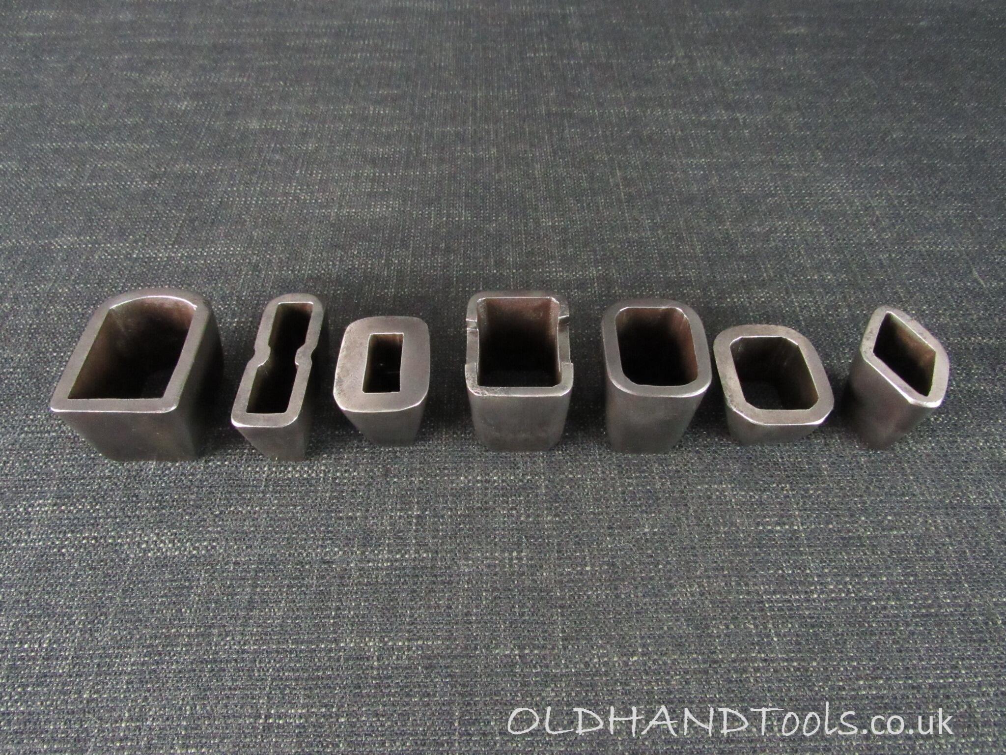 7 Vintage Leather Cutting Dies or Punches