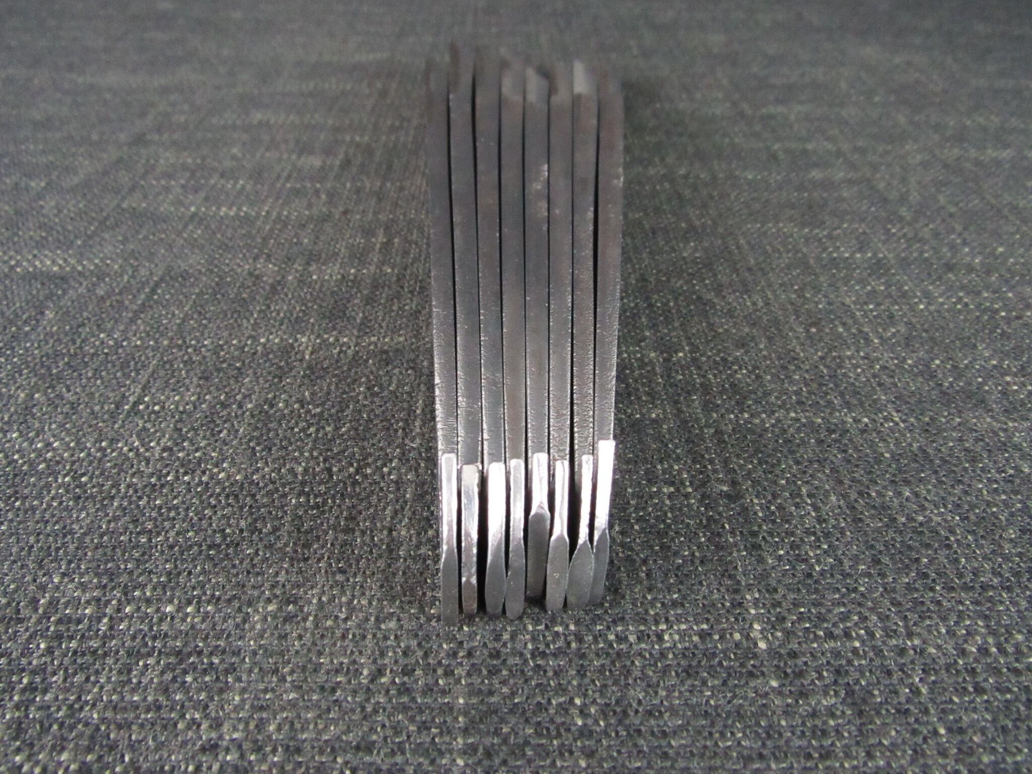 Set of 8 IBBOTSON Plough Plane Irons