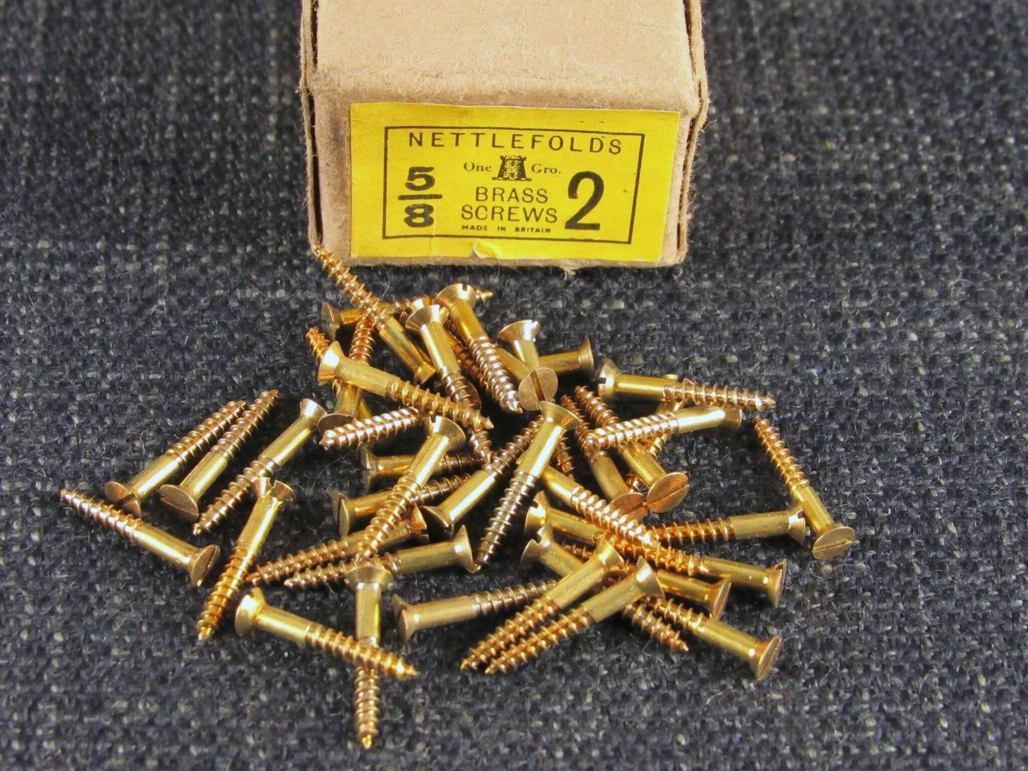 2 x 5/8 Brass CSK