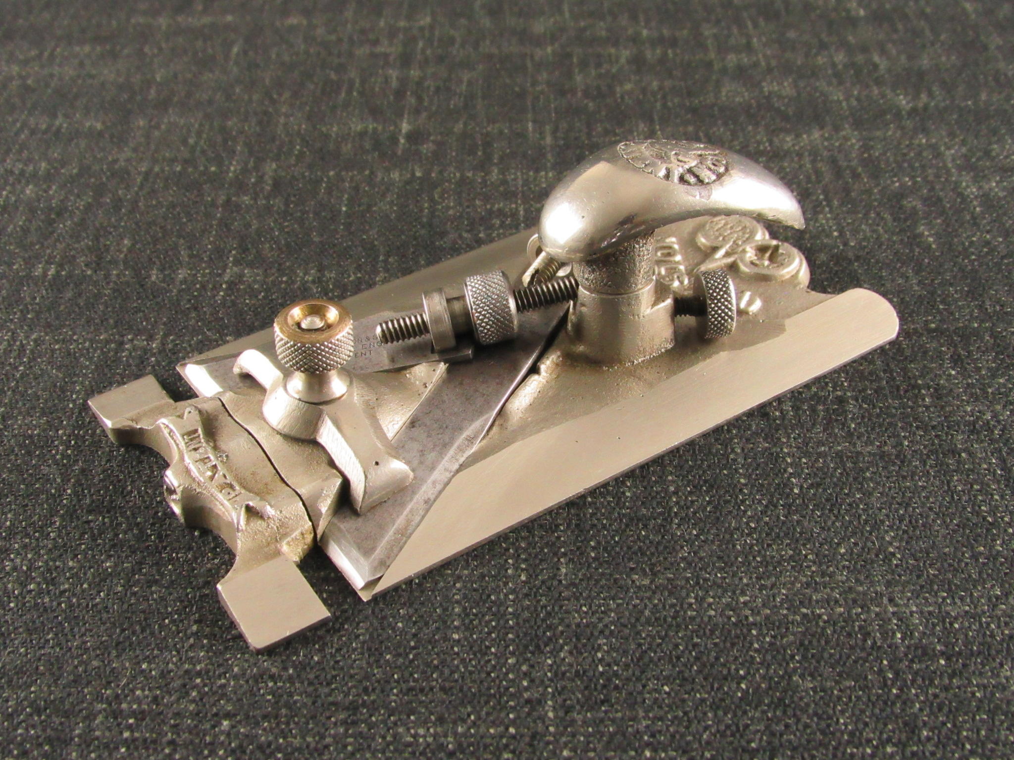 PRESTON No 1369 Patent Adjustable Side Rebate Plane SOLD 