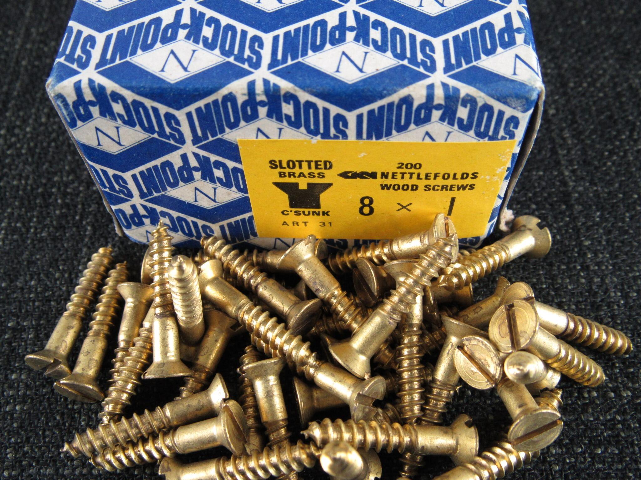 8 x 1 Brass CSK
