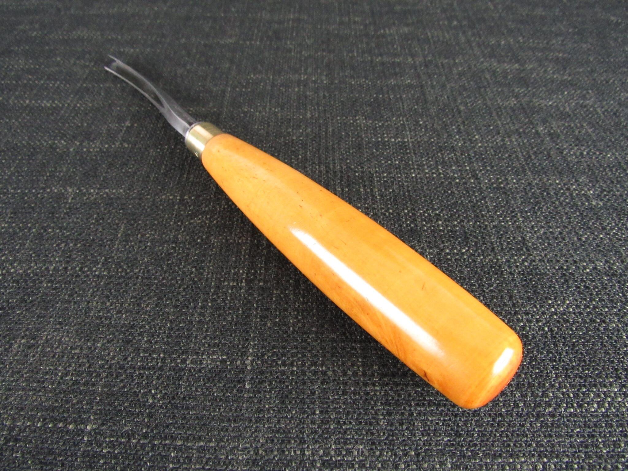 JB ADDIS 45 Degree Curved V Carving Tool - 1/4 inch 7mm