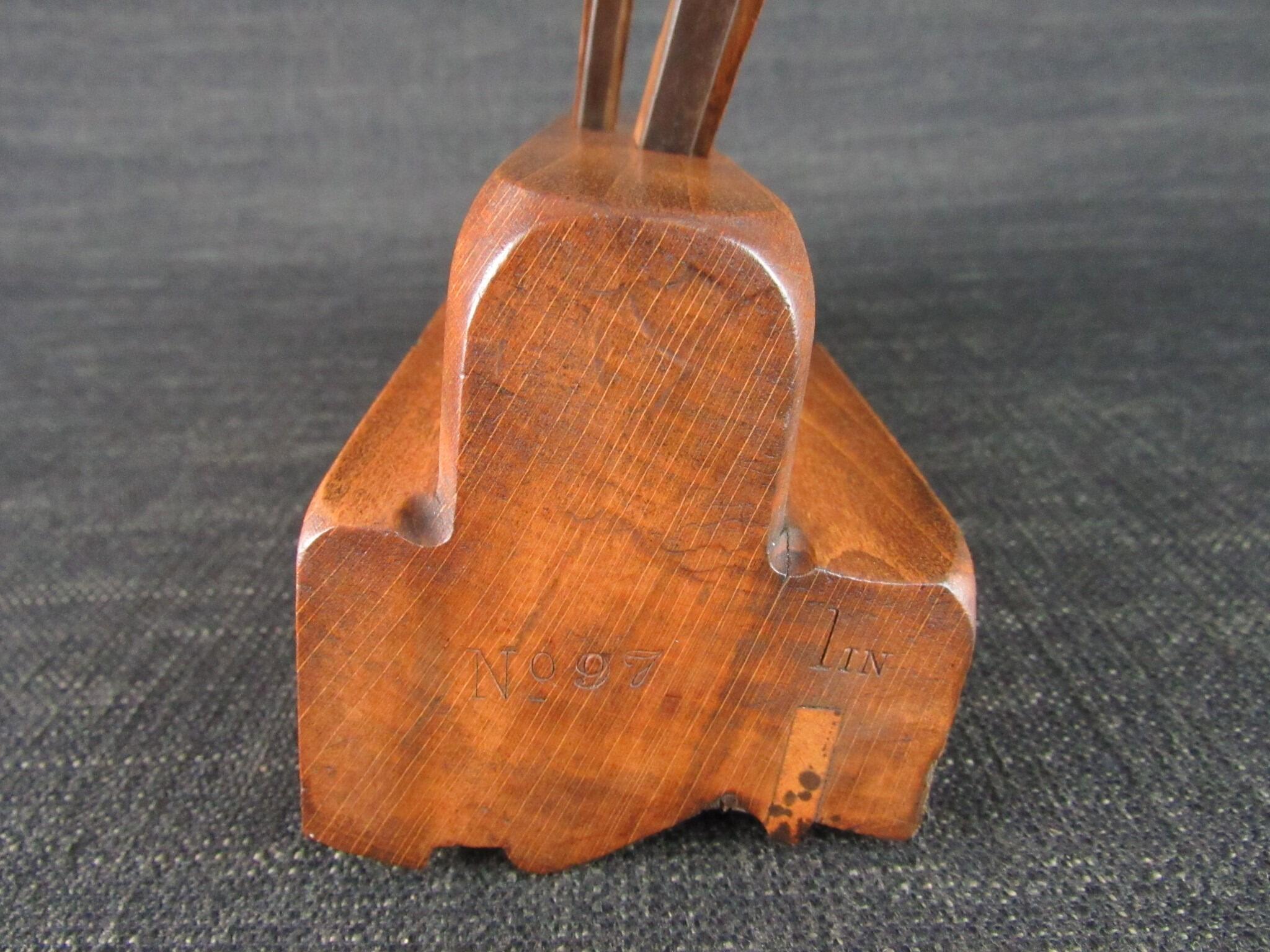 Wide MATHIESON Twin Iron Moulding Plane - Grecian Ogee
