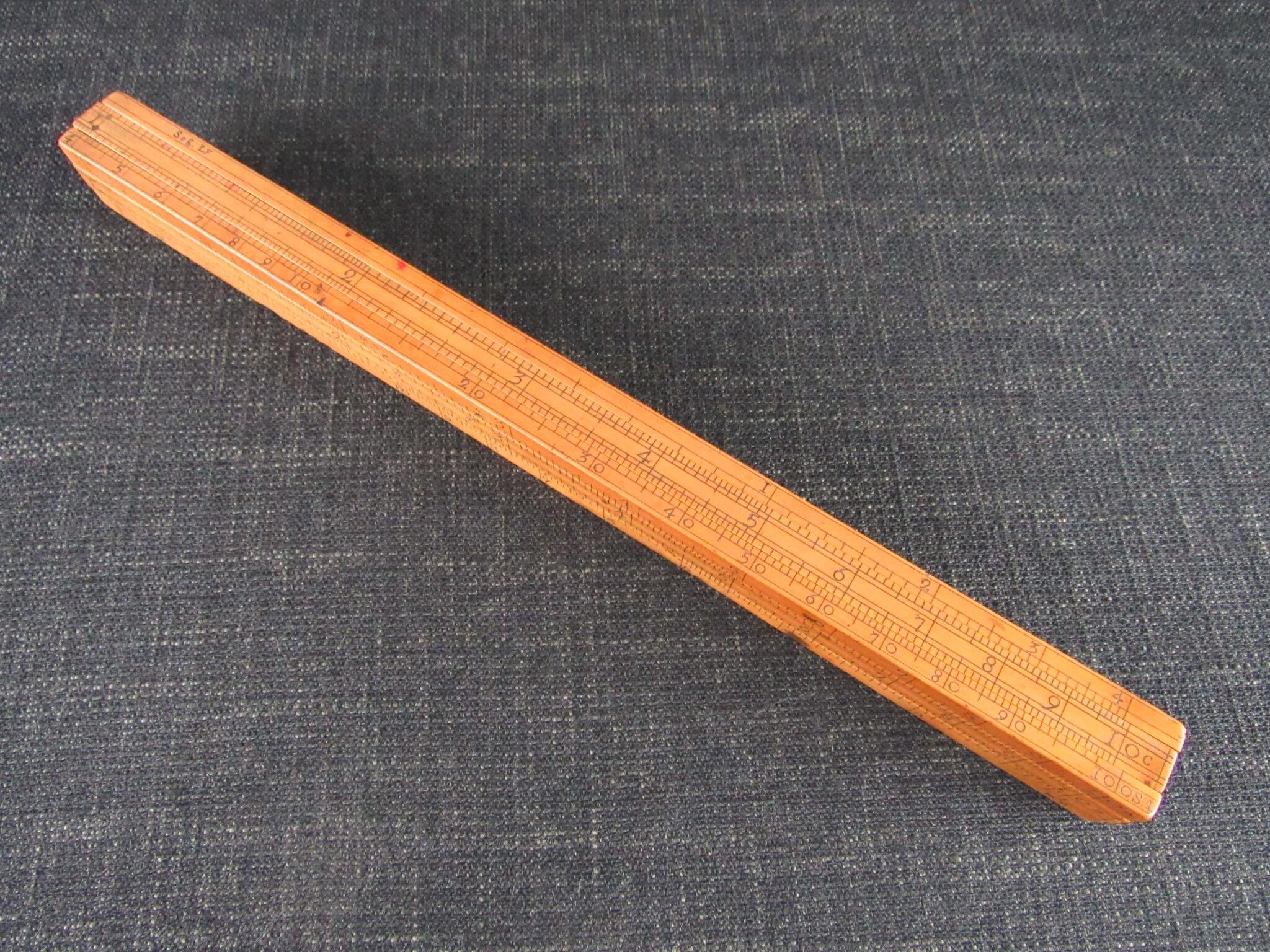 18th Century 4 Slide Gaugers' Rule by EDWARD ROBERTS