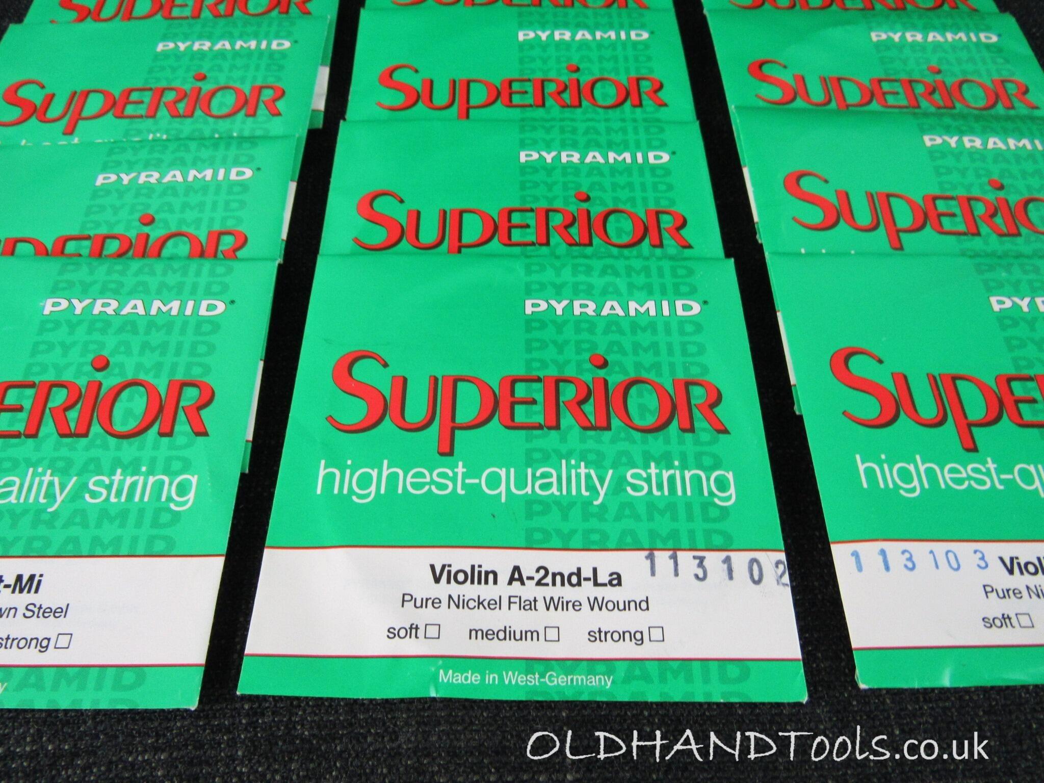 15 PYRAMID Superior Violin Strings - New Old Stock