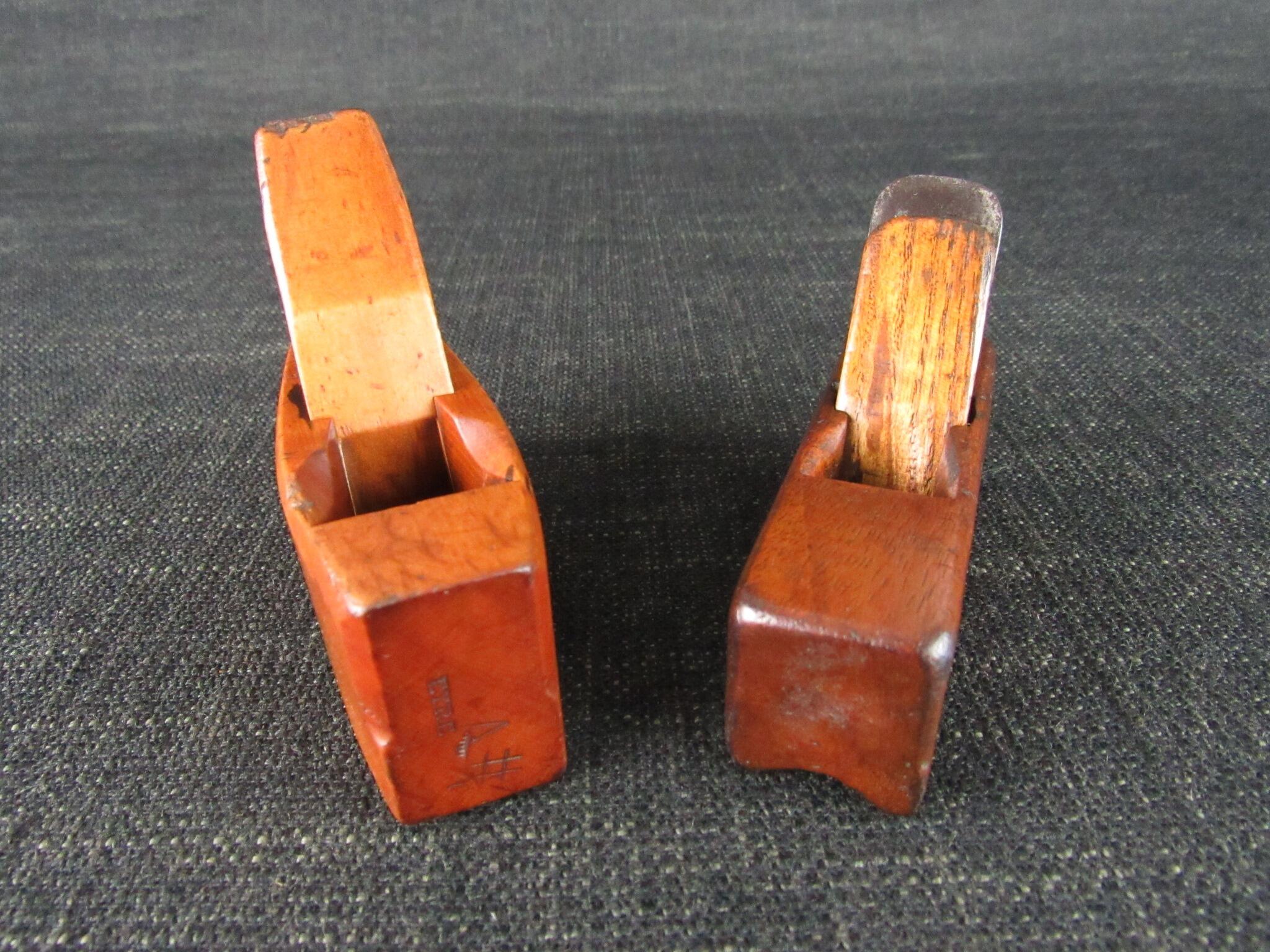 Miniature Boxwood Thumb Smoothing Plane & Another