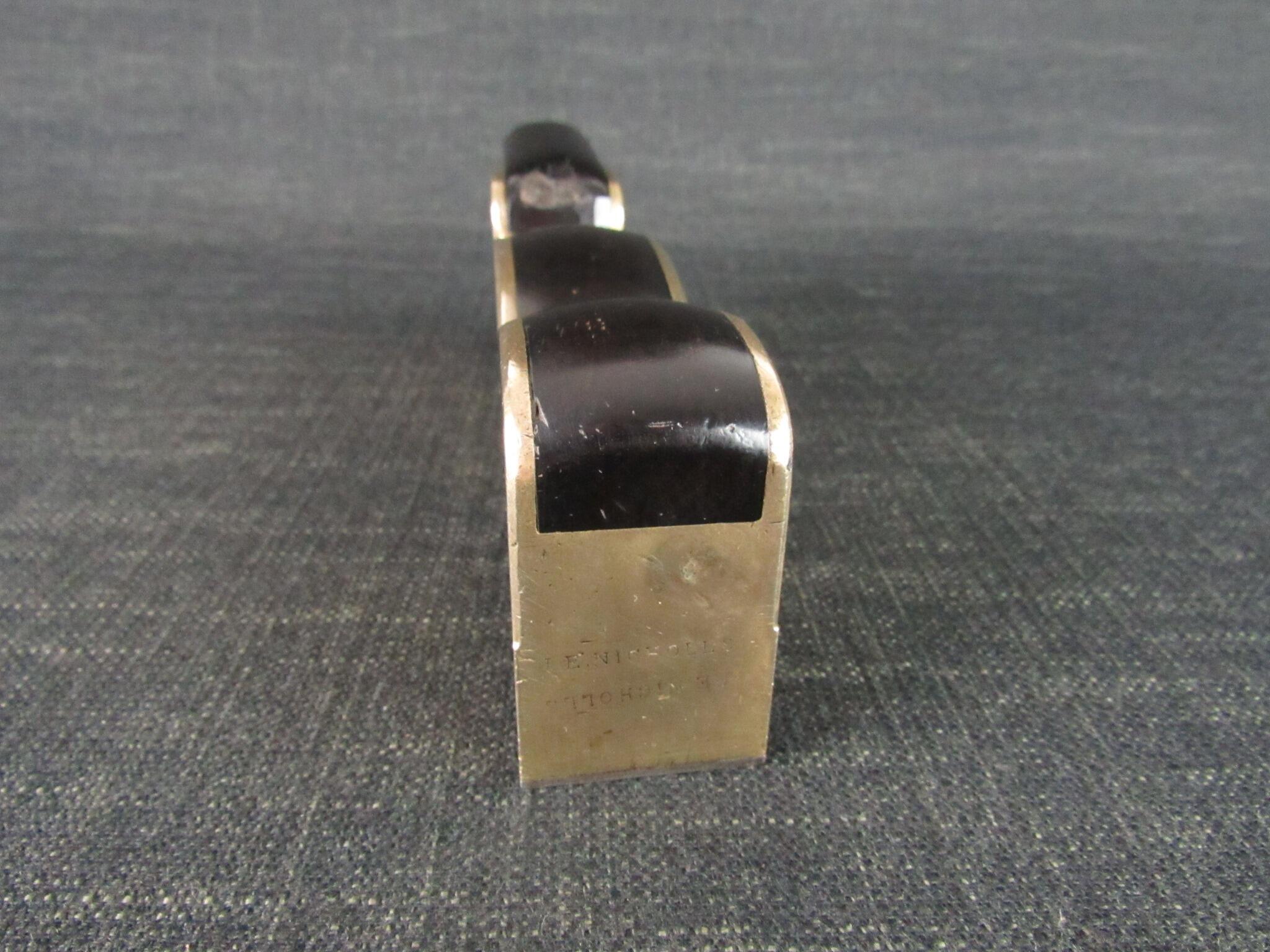 Brass or Gunmetal Shoulder Plane with Ebony Infill - GRIFFITHS Iron