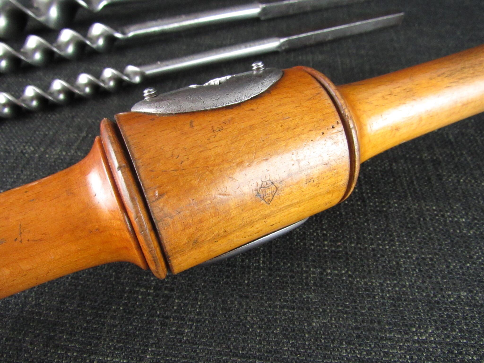Universal Auger Handle with 3 Patent GILPIN Auger Bits