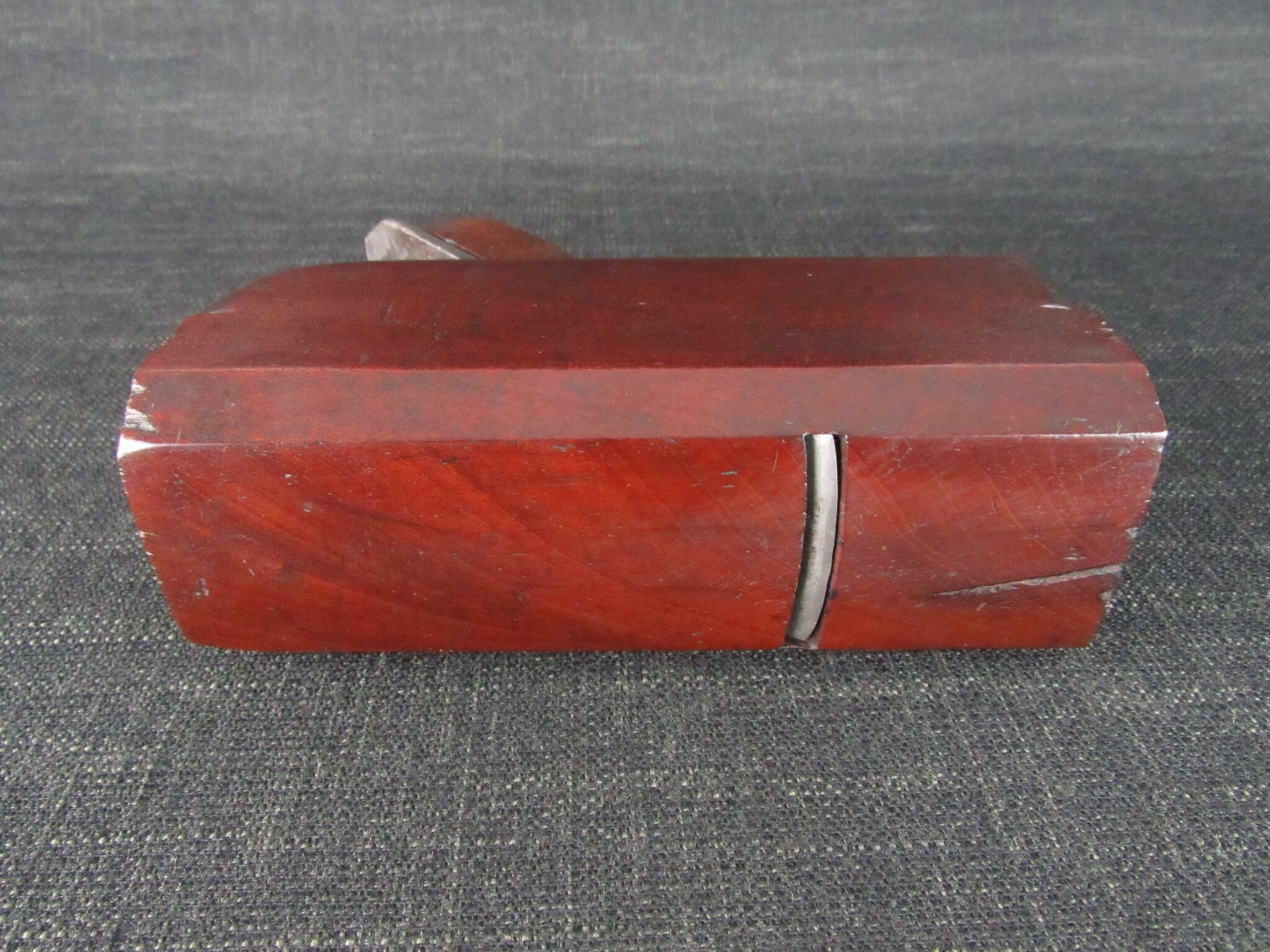 Mahogany Smoothing Plane with Convex Sole