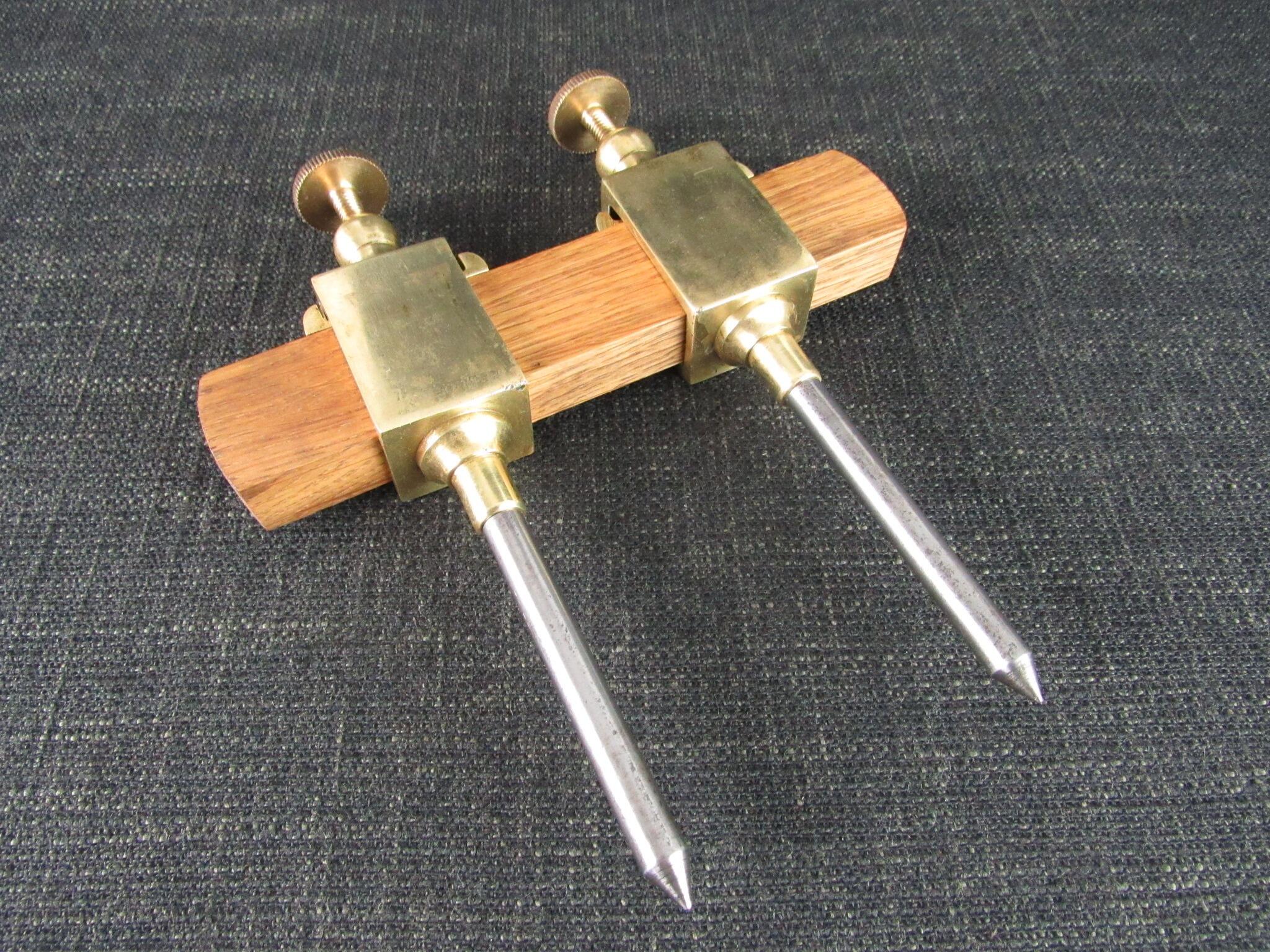 Brass Trammel Heads with Steel Points