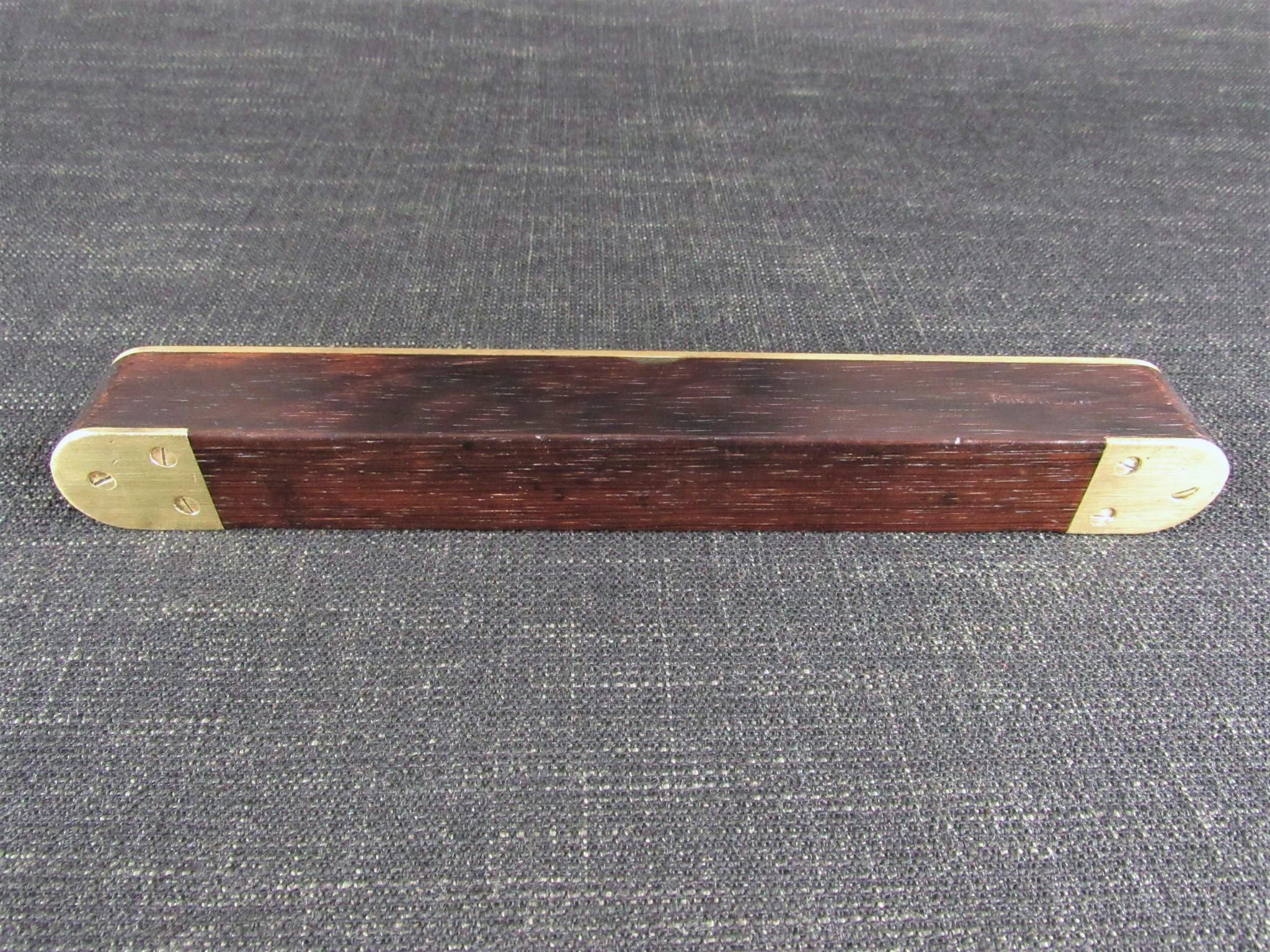 Brass Plated Rosewood Spirit Level