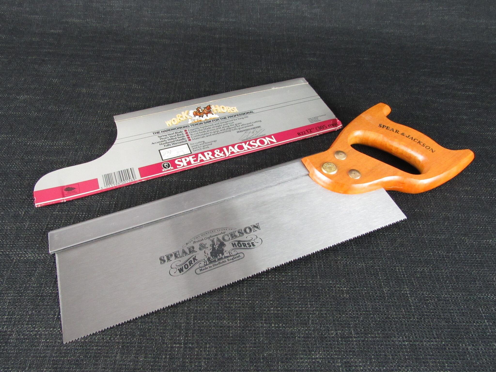 Unused SPEAR & JACKSON Work Horse Tenon Saw - 12 inch