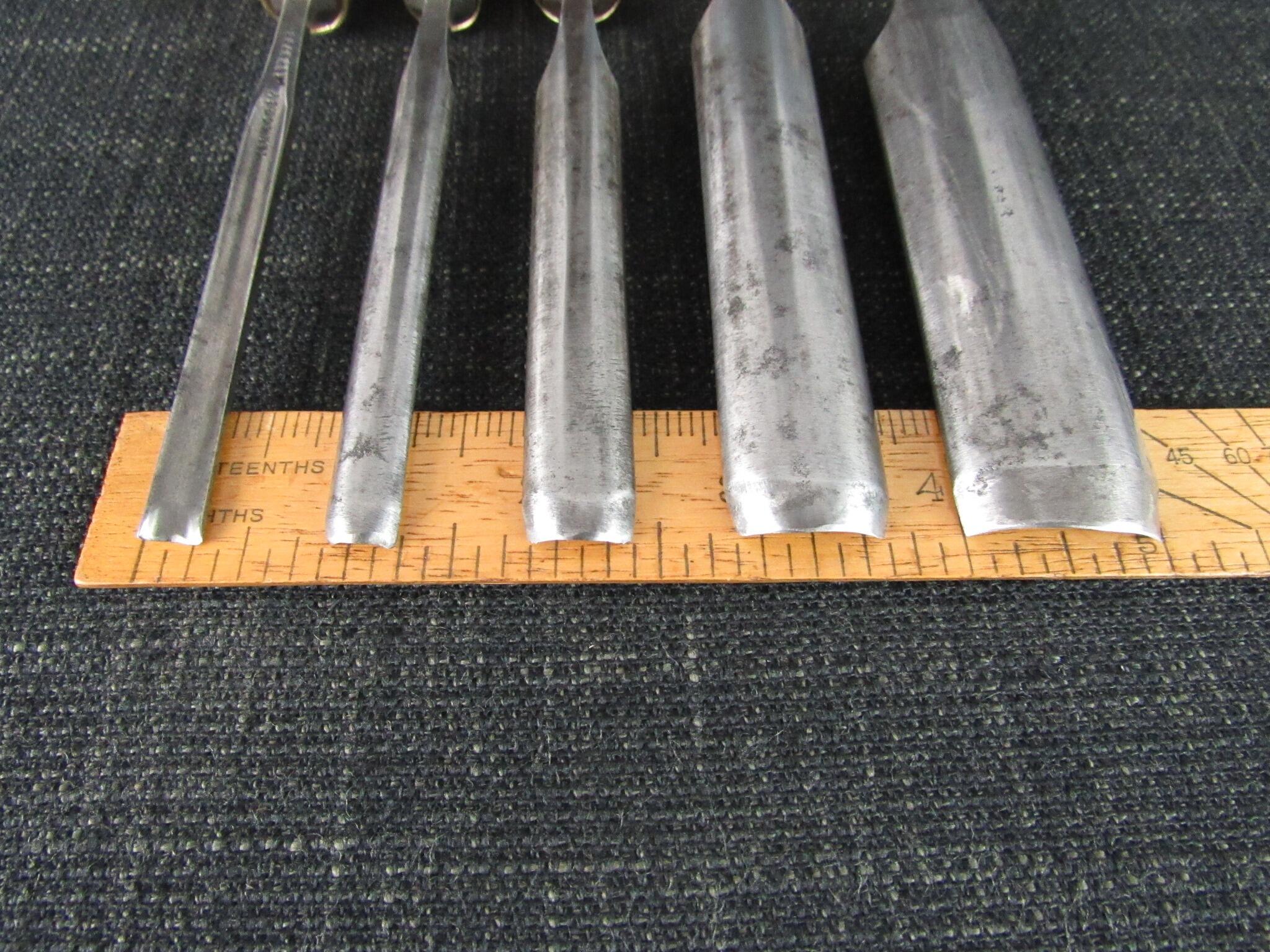 Graduated Set of 5 SORBY Firmer Gouges