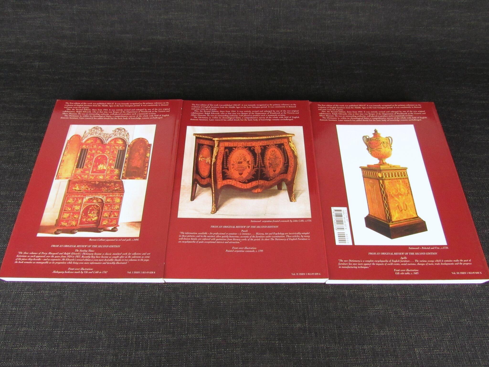 The Dictionary of English Furniture - Ralf Edwards- 3 Volume Set - ISBN 1 85149 037 X
