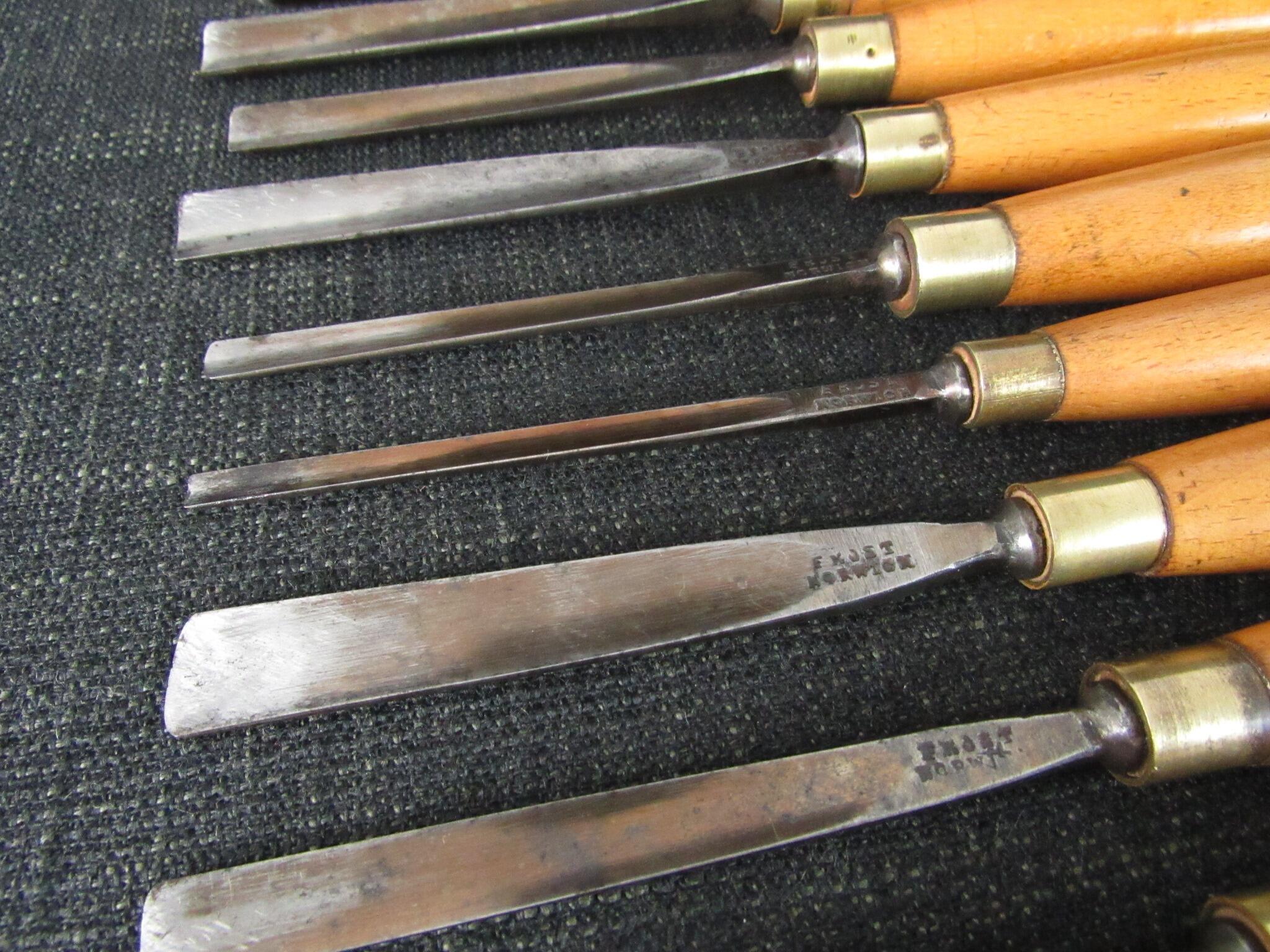 16 FROST of Norwich Carving Tools