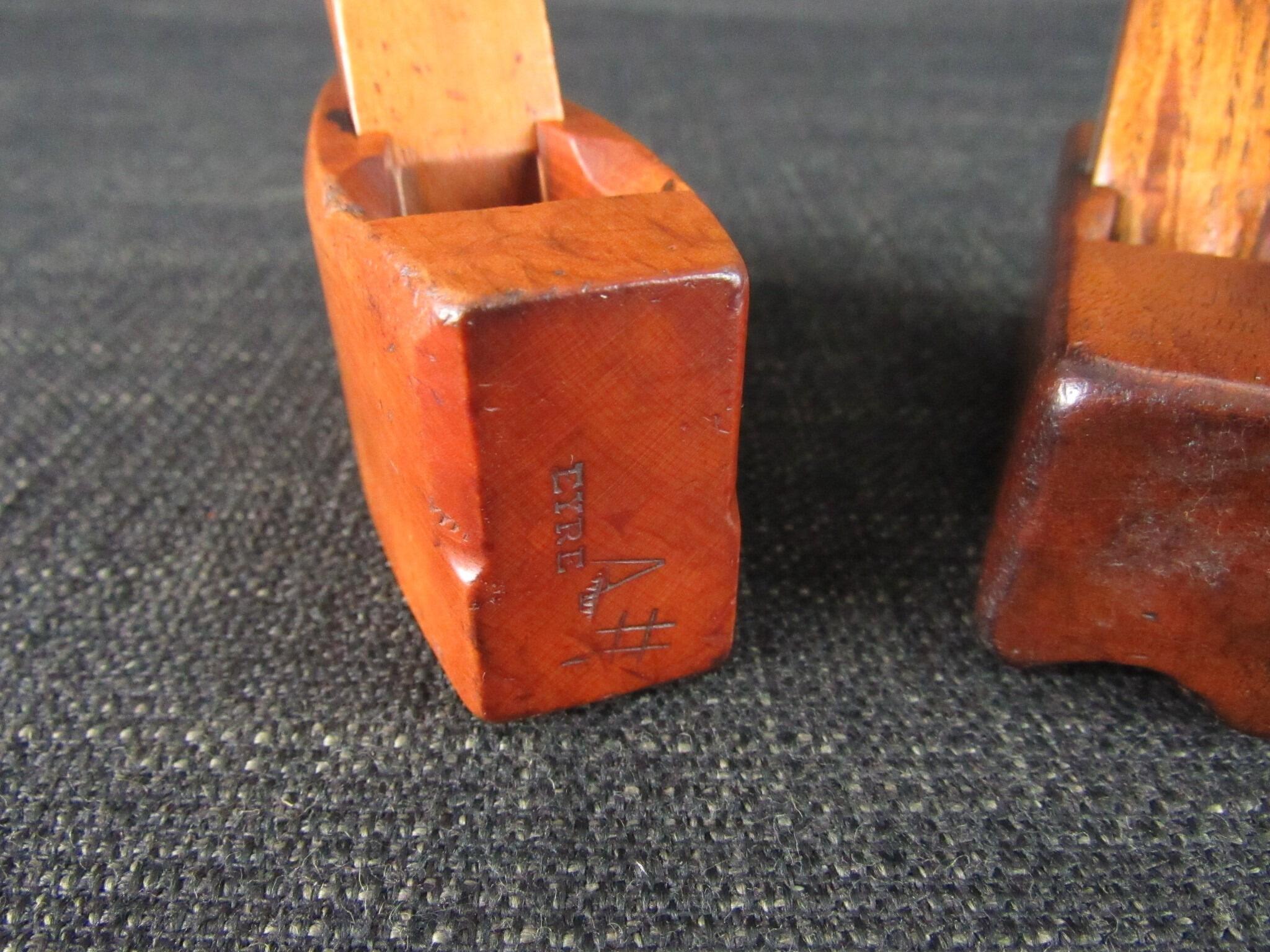 Miniature Boxwood Thumb Smoothing Plane & Another