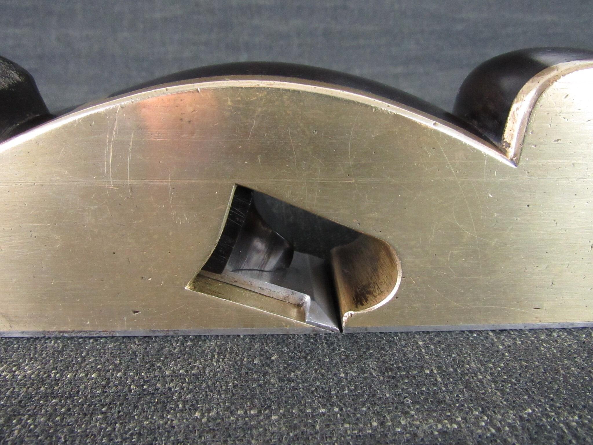 Brass or Gunmetal Shoulder Plane with Ebony Infill - GRIFFITHS Iron