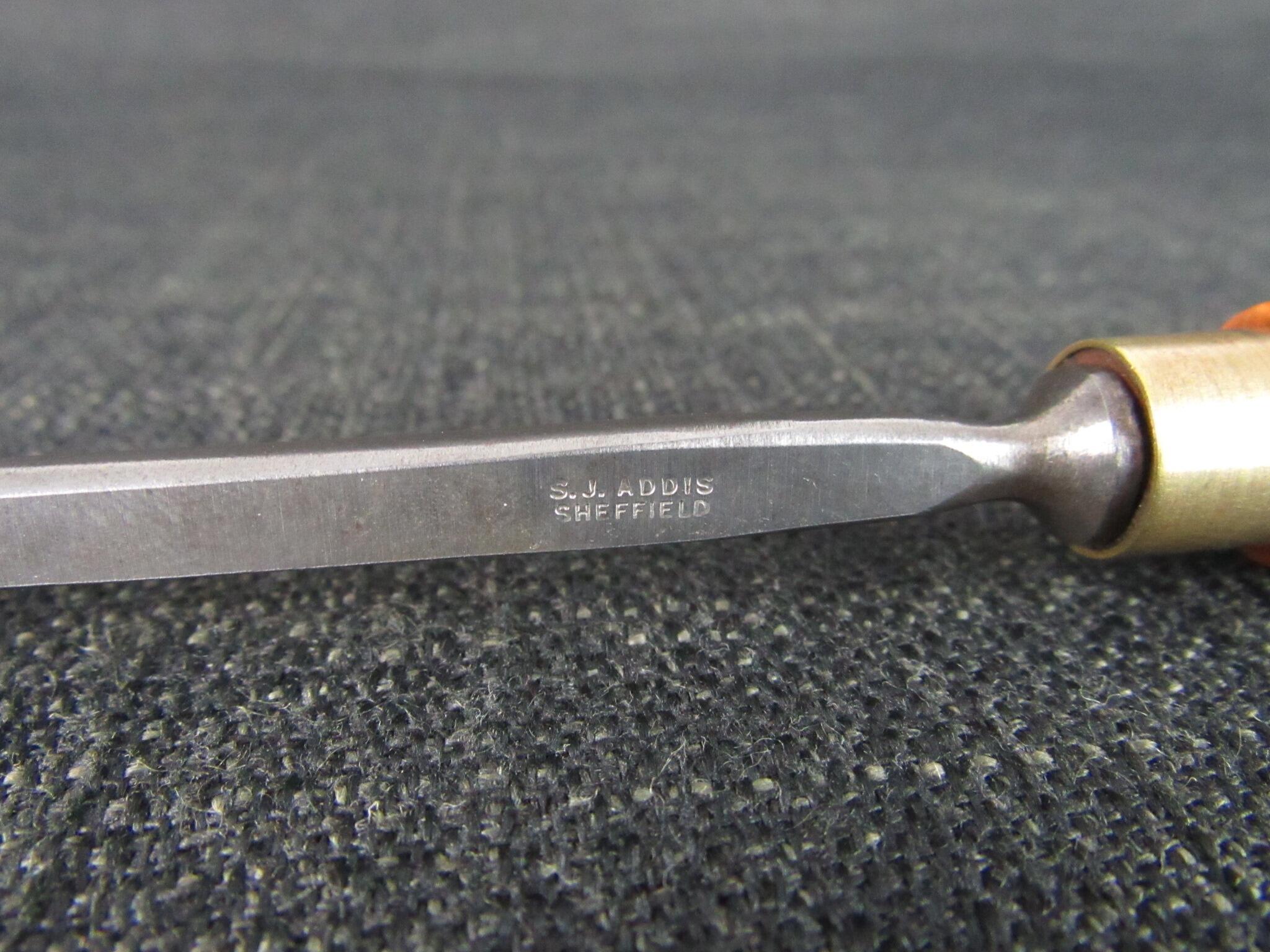 SJ ADDIS 3/8 inch No 28 Spoon Carving Gouge