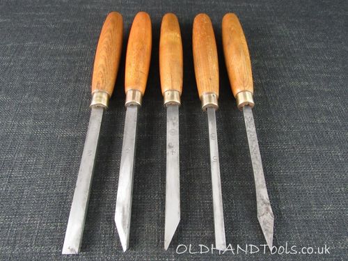 Set of 5 Small Turning Tools marked 372