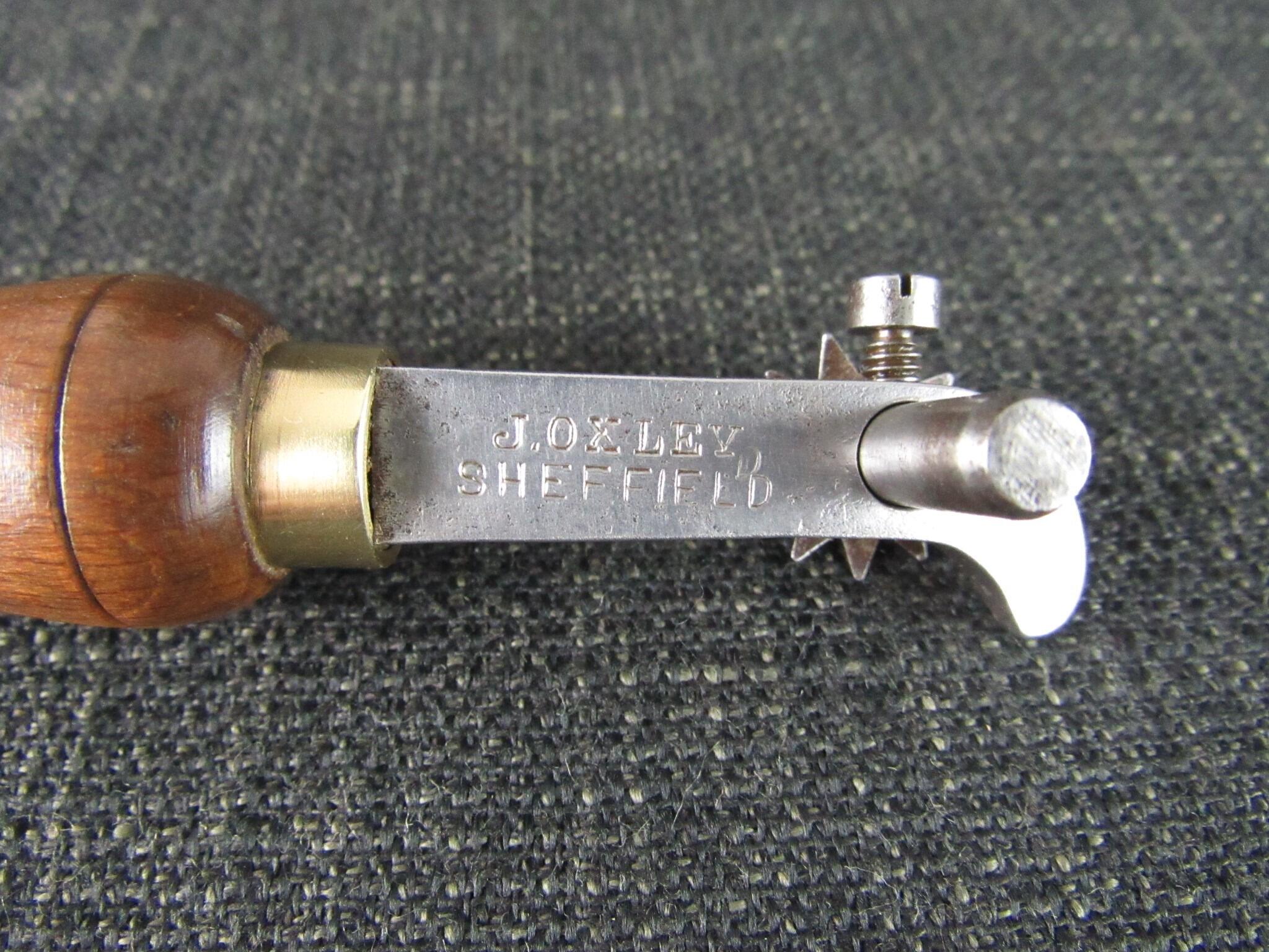 J OXLEY Shoe Makers Peg Wheel