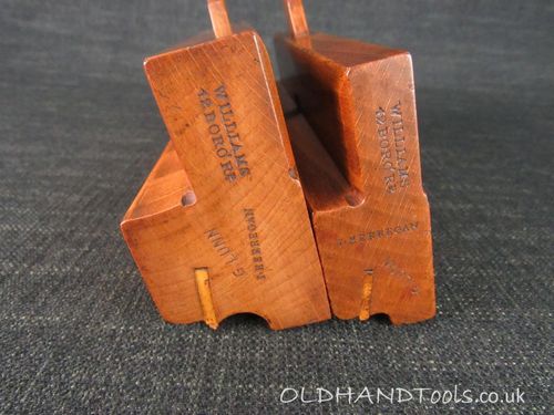 Pair of WILLIAMS Side Bead Moulding Planes - 3/8 & 3/4 inch