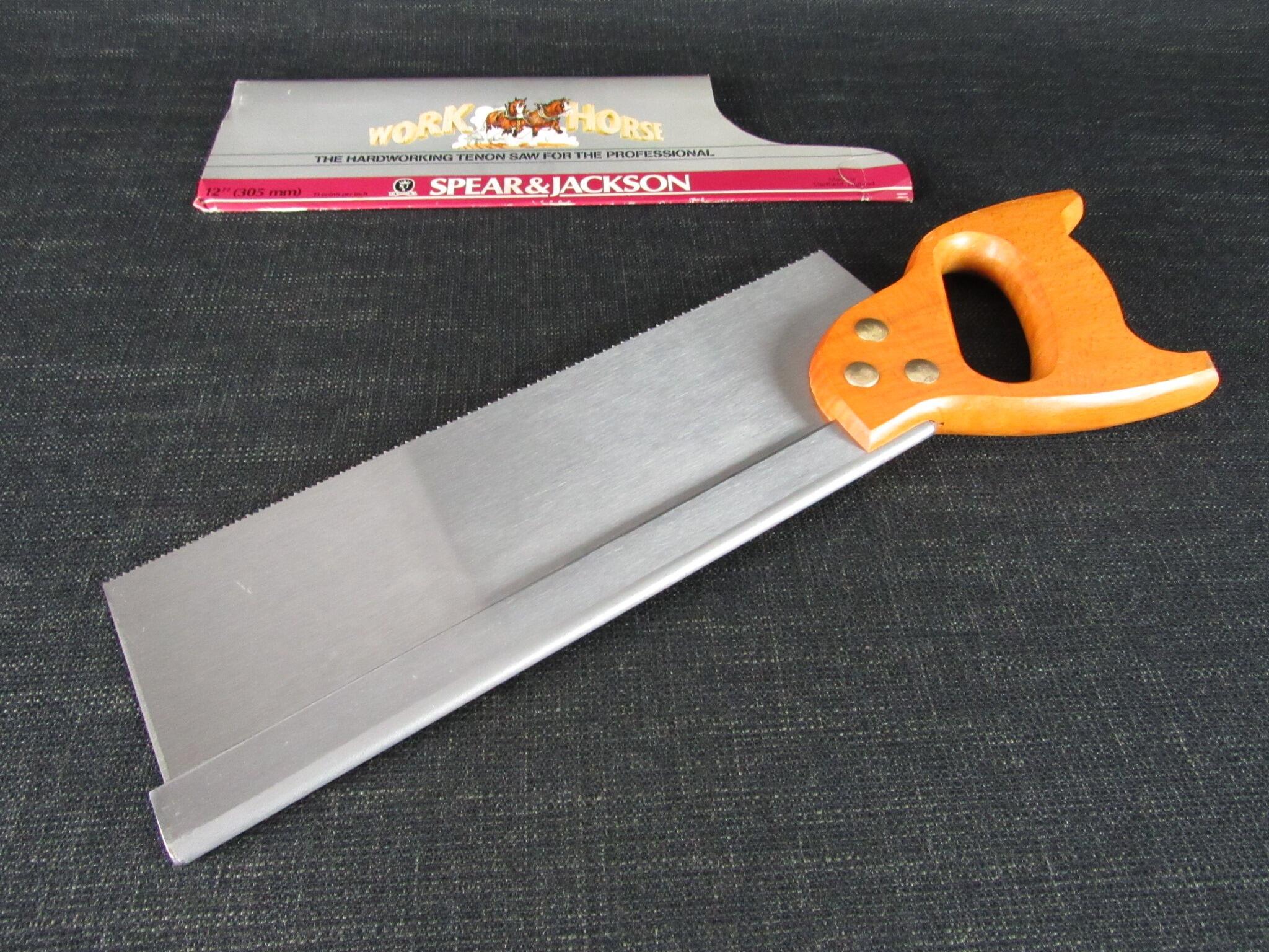 Unused SPEAR & JACKSON Work Horse Tenon Saw - 12 inch