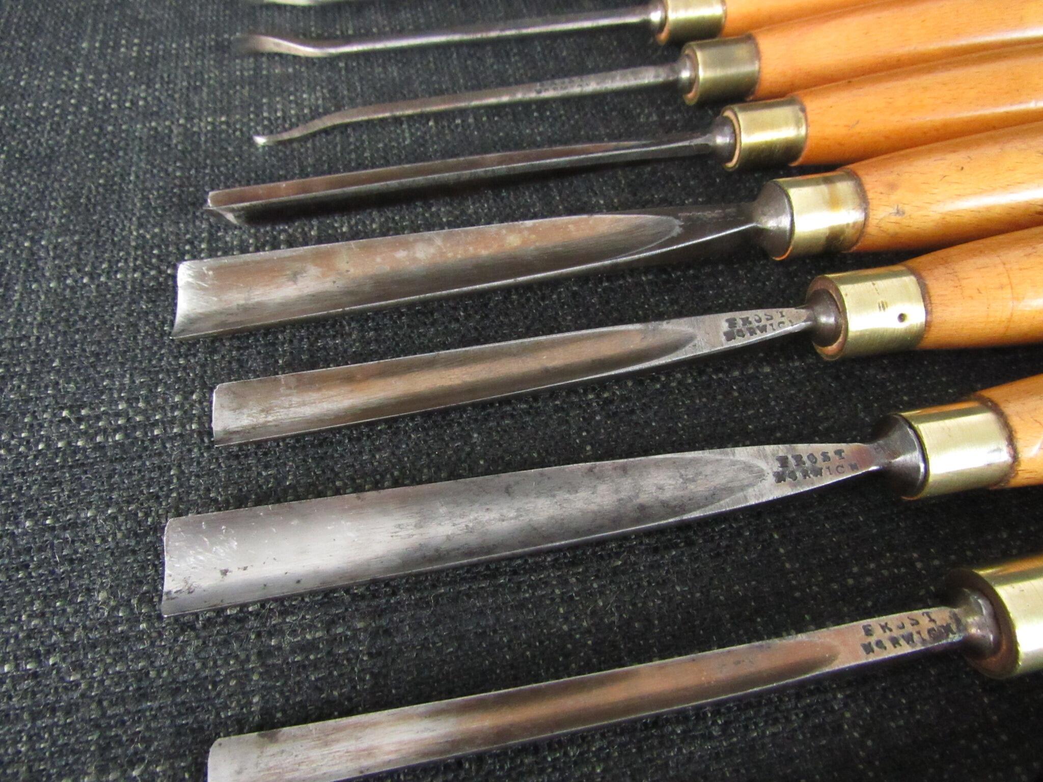 16 FROST of Norwich Carving Tools
