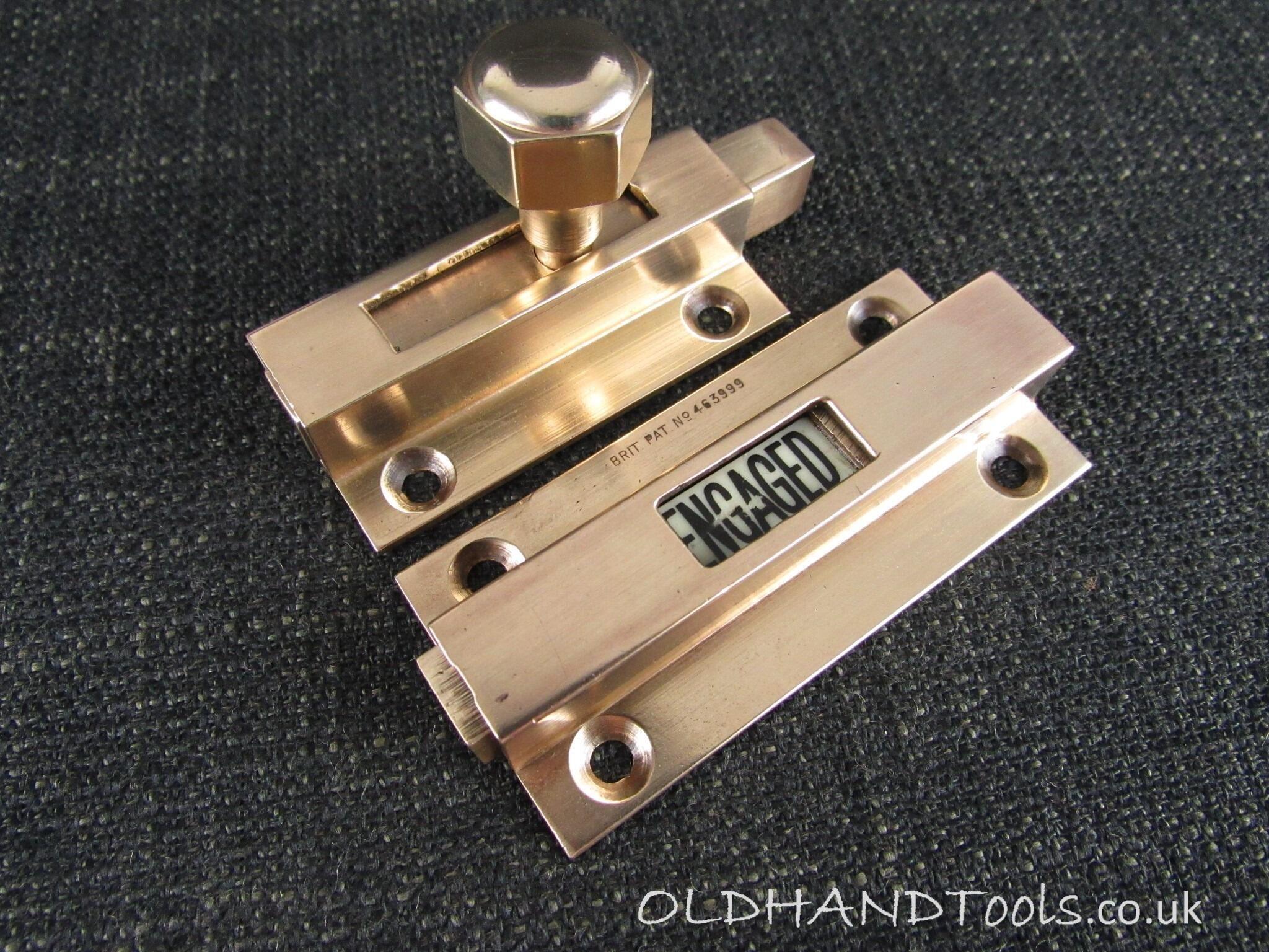 Vintage Patent Brass Indicator Bolt