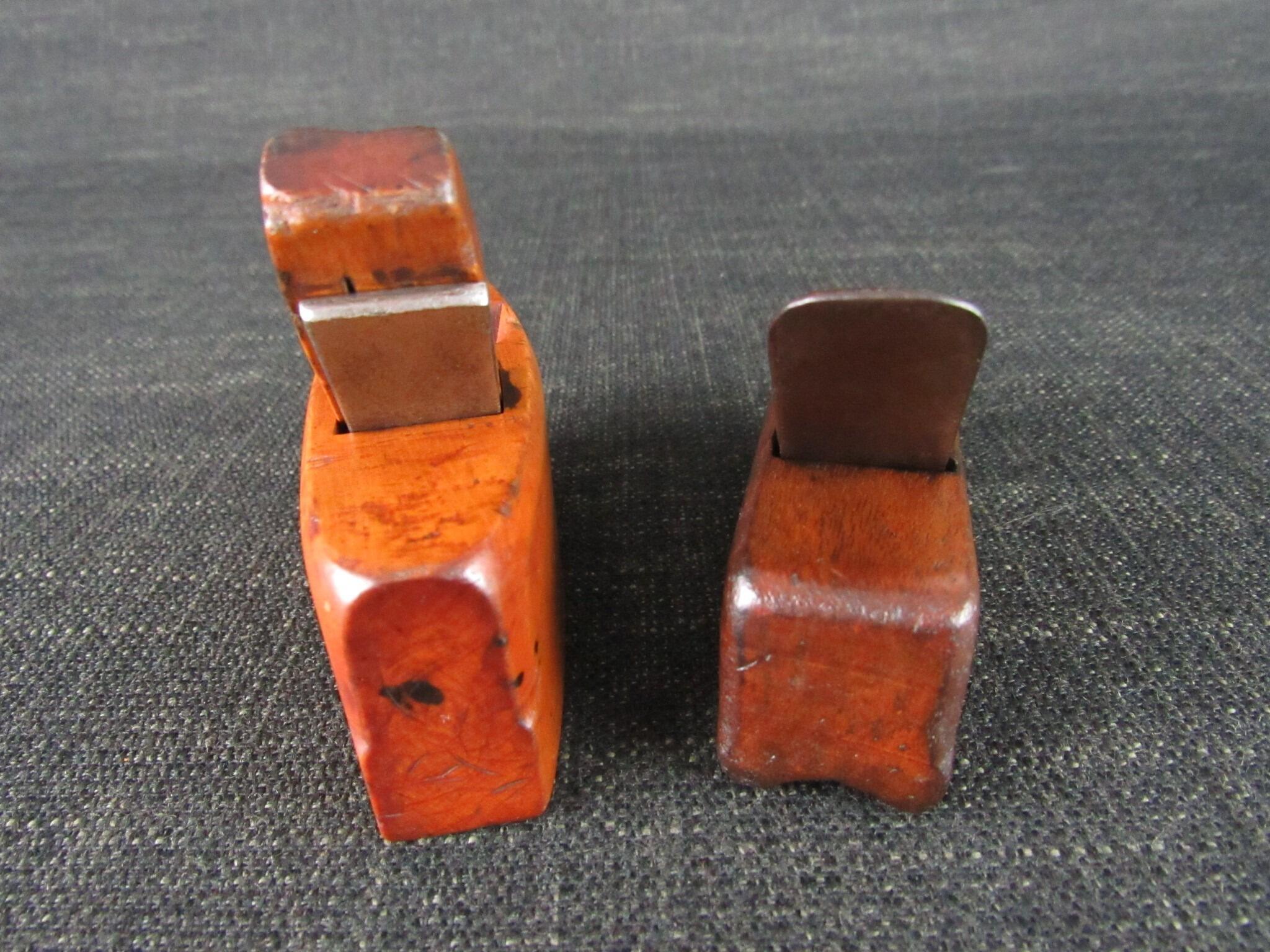 Miniature Boxwood Thumb Smoothing Plane & Another