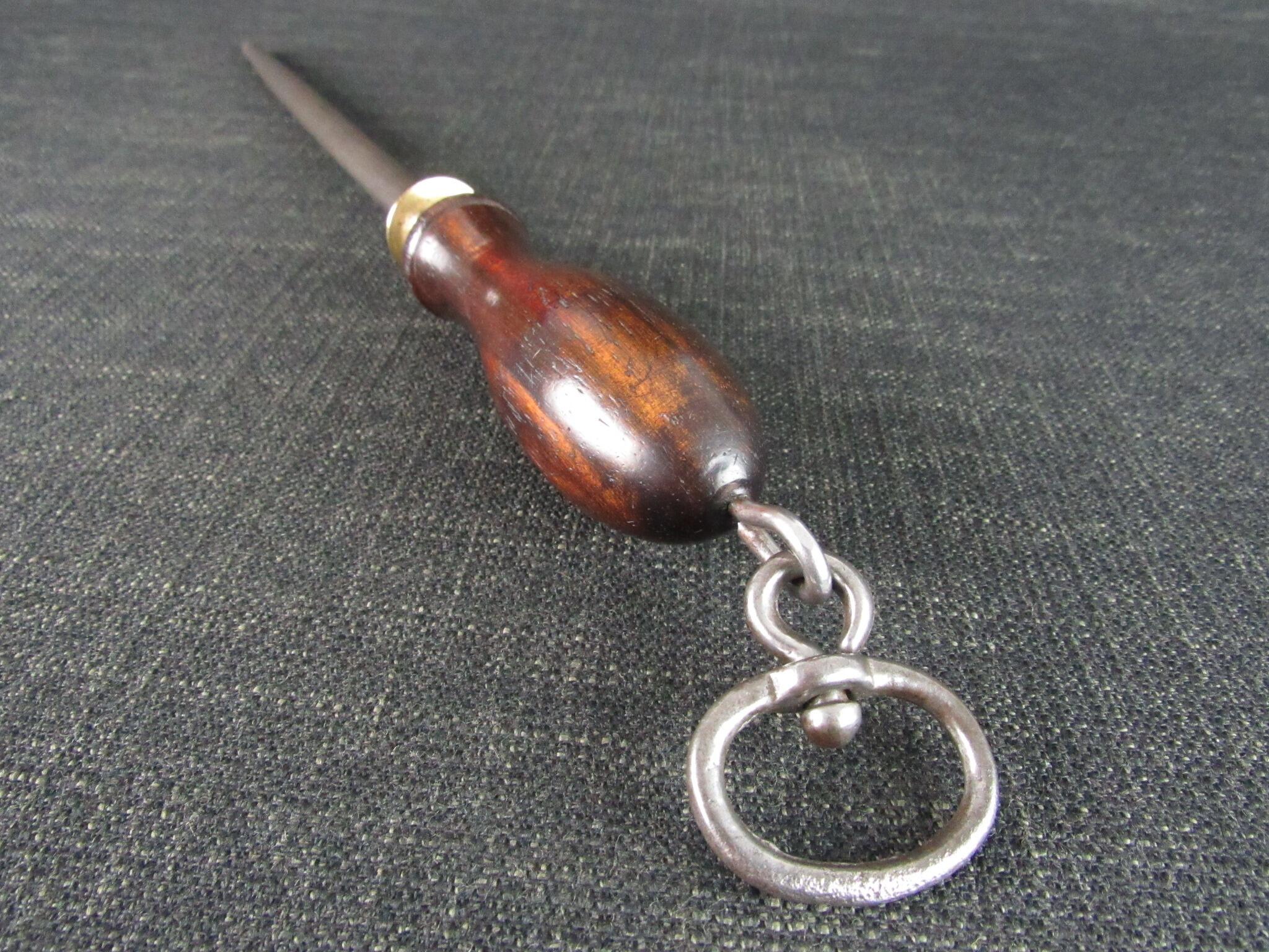 Vintage S WILSON Sharpening Steel with Rosewood Handle