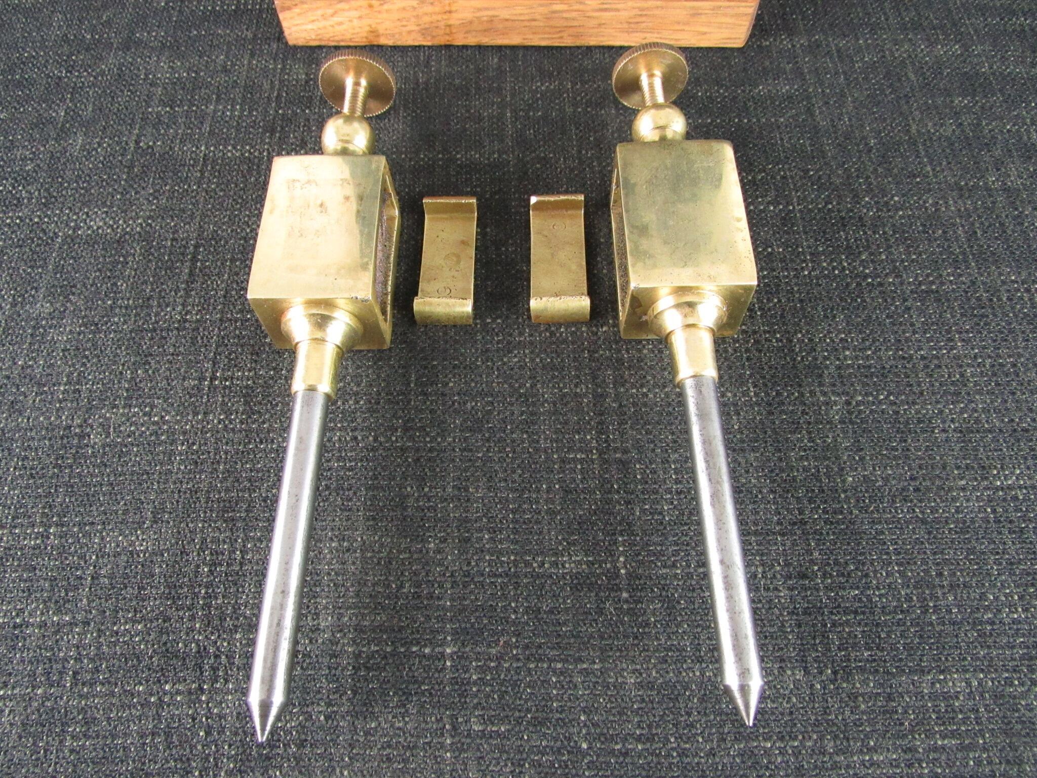 Brass Trammel Heads with Steel Points