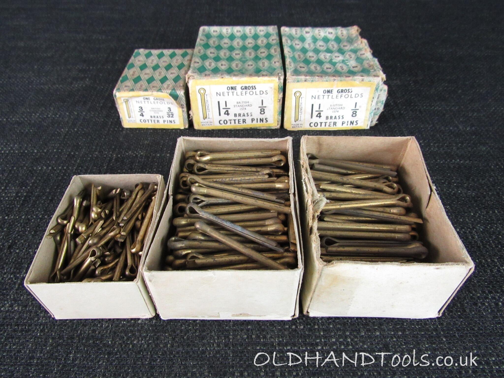 NETTLEFOLDS Brass Cotter Pins