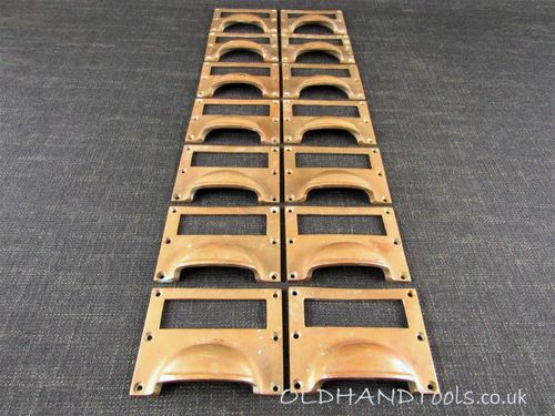Pairs of Vintage Combination Card Frames & Pulls - each pair