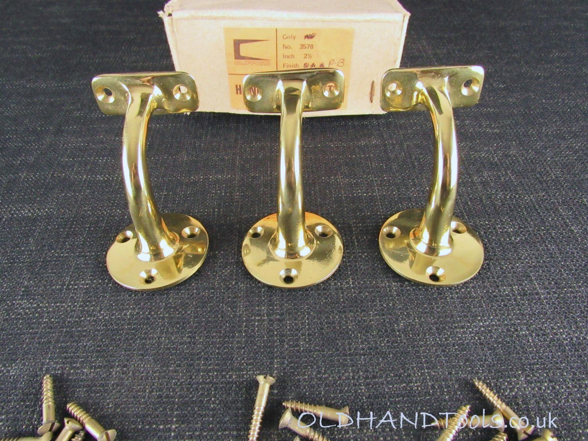 CLIFFORD Brass Handrail Brackets