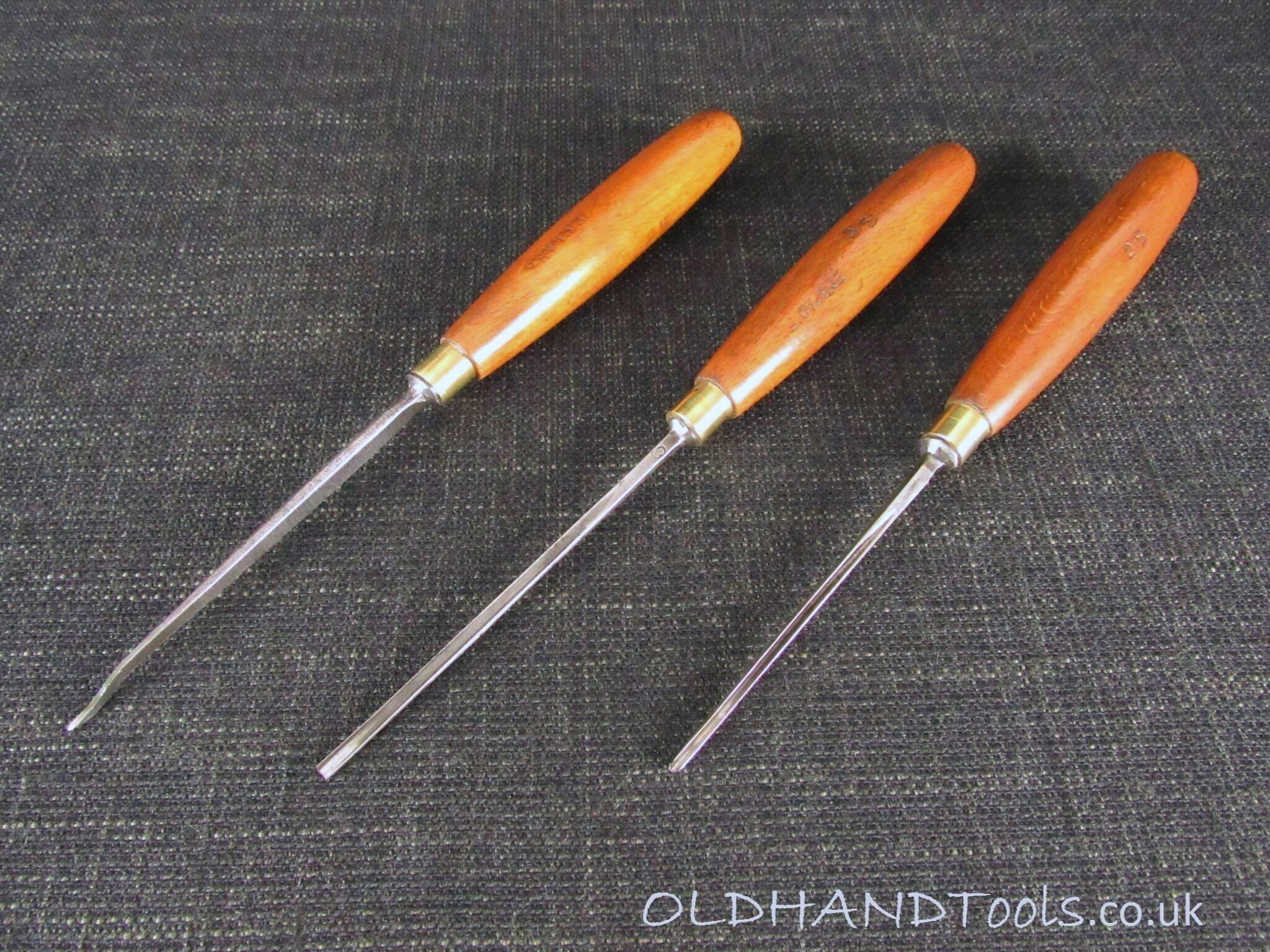 3 Slim MARPLES Carving Tools