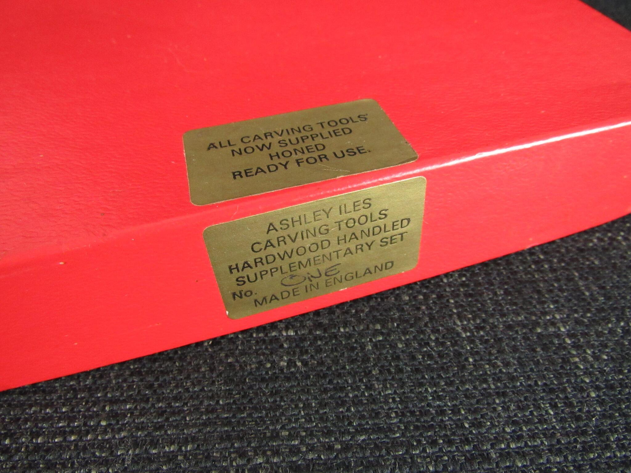ASHLEY ILES Supplementary Set 1 of 6 Carving Tools - Unused