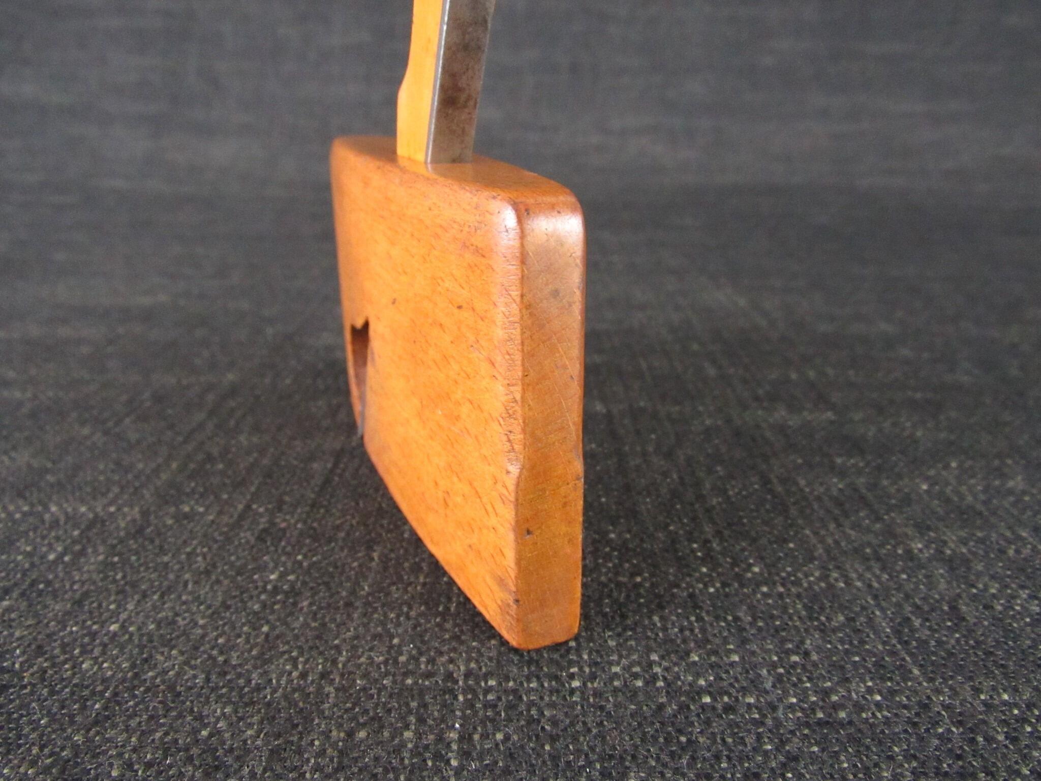 Wooden Thumb Plane with Boxwood Wedge