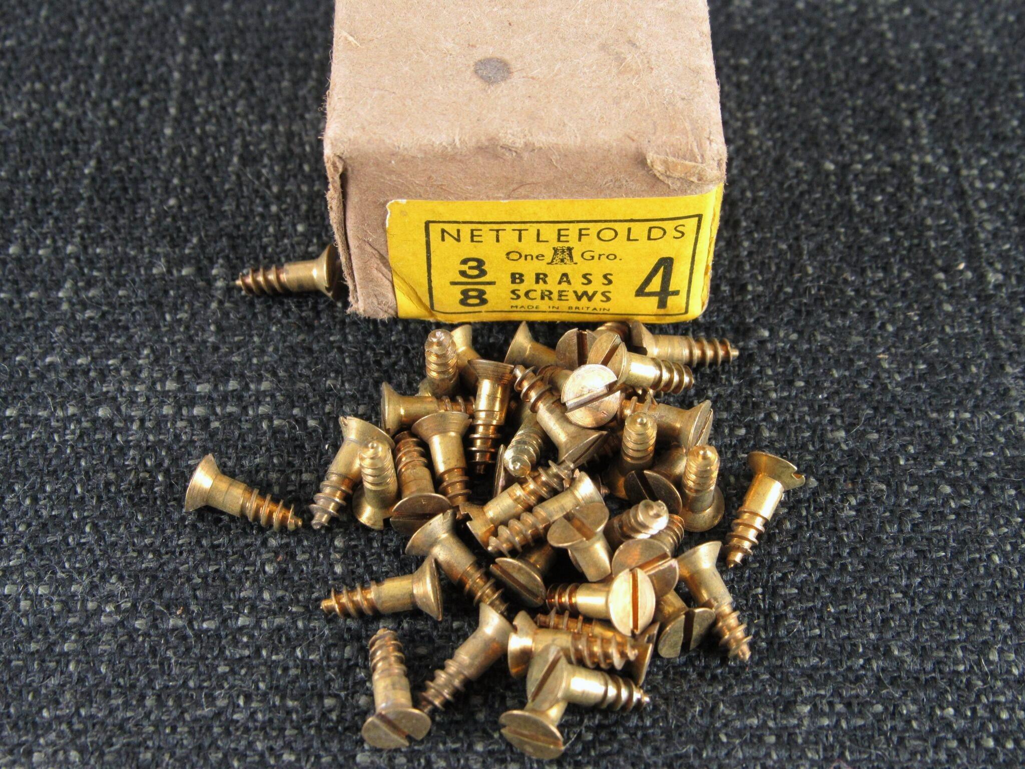 4 x 3/8 Brass CSK