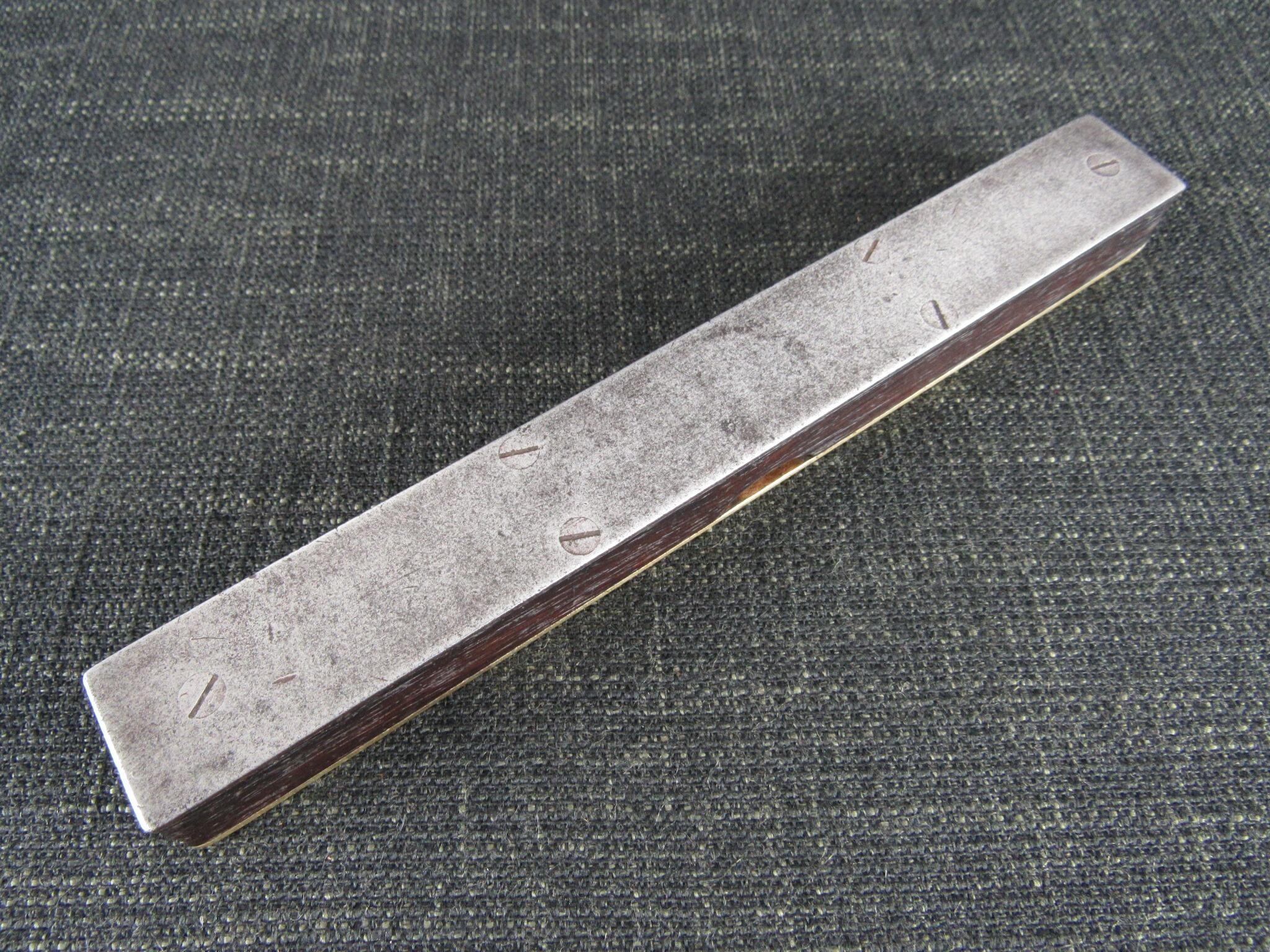 Unusual MARPLES 8 inch Rosewood Level with Steel Sole